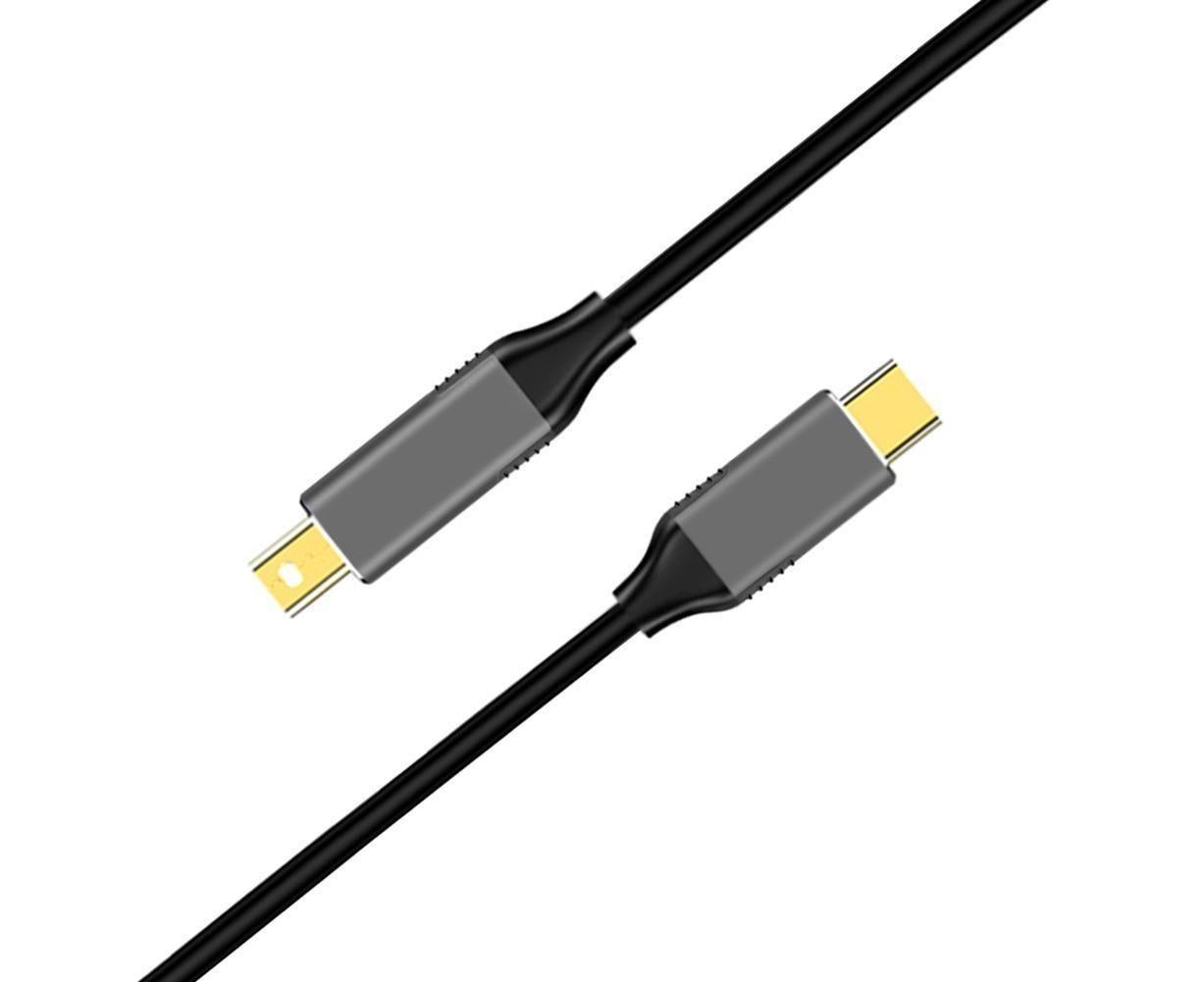 USB Type C to Mini DisplayPort DP 4K 6FT Cable Adapter Converter for MacBook Black - Image 8