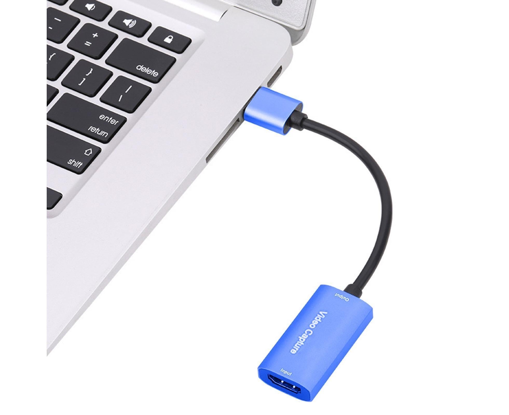 Video Capture Card Portable High Resolution Low Latency HDMI-compatible to USB 3.0 Game Capture Device for Live Streaming Blue - Image 1