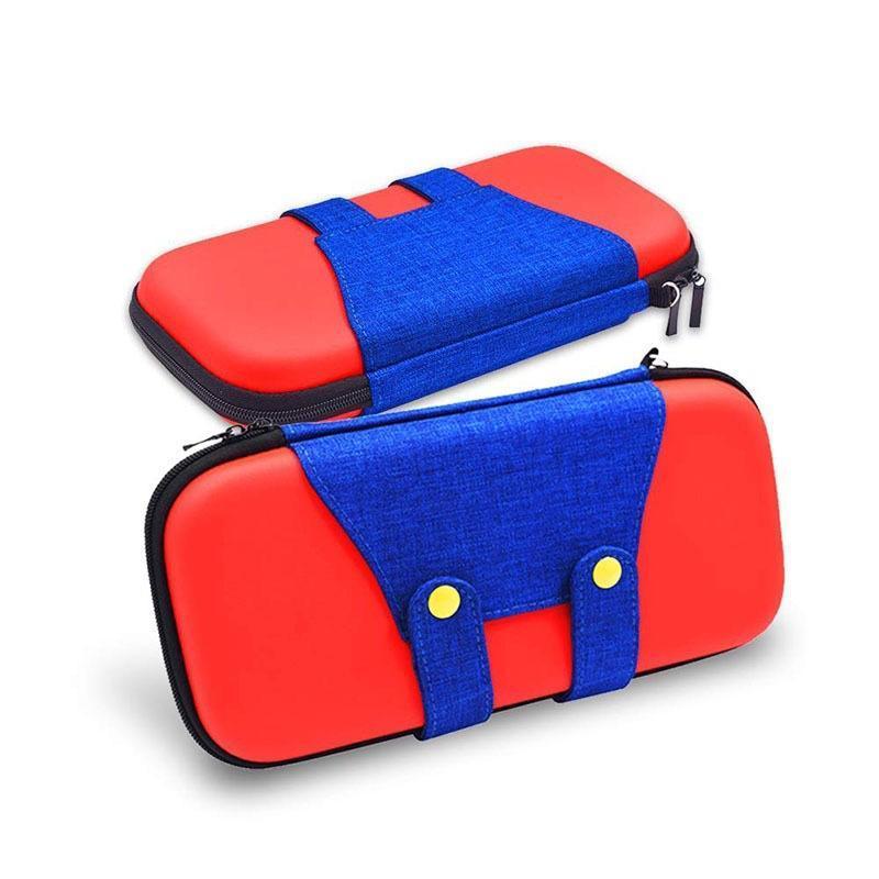 Carry Case Compatible with Nintendo Switch and New Switch OLED Console with Pockets for Accessories and Games-Red - Image 1