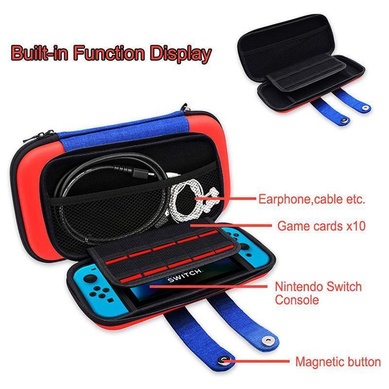Carry Case Compatible with Nintendo Switch and New Switch2 Console with Pockets for Accessories and Games-Green - Image 2
