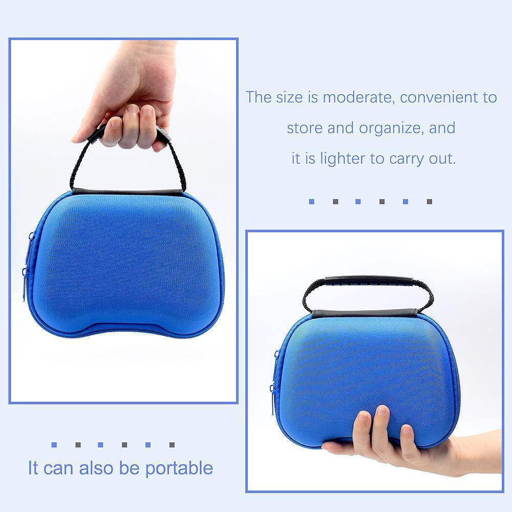 Gaming Controller Travel Carrying Case Compatible with Playstation 5 Wireless Controllers. Protective Storage Holder Bag Cover for PS5 Console (Box Only)-Blue - Image 4