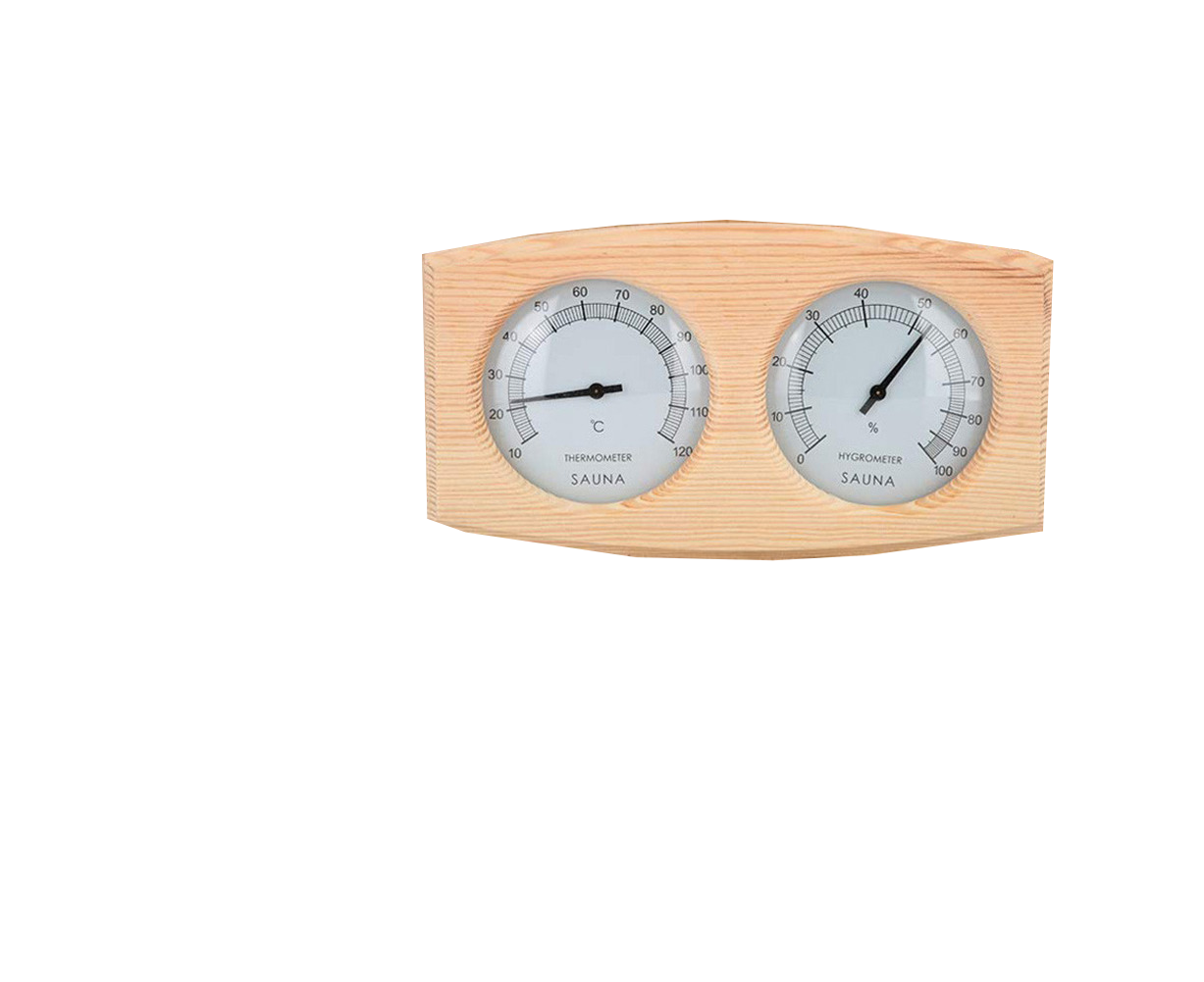 2 in 1 Sauna Room Wooden Thermometer Hygrometer Steam Temperature Humidity Meter - Image 1