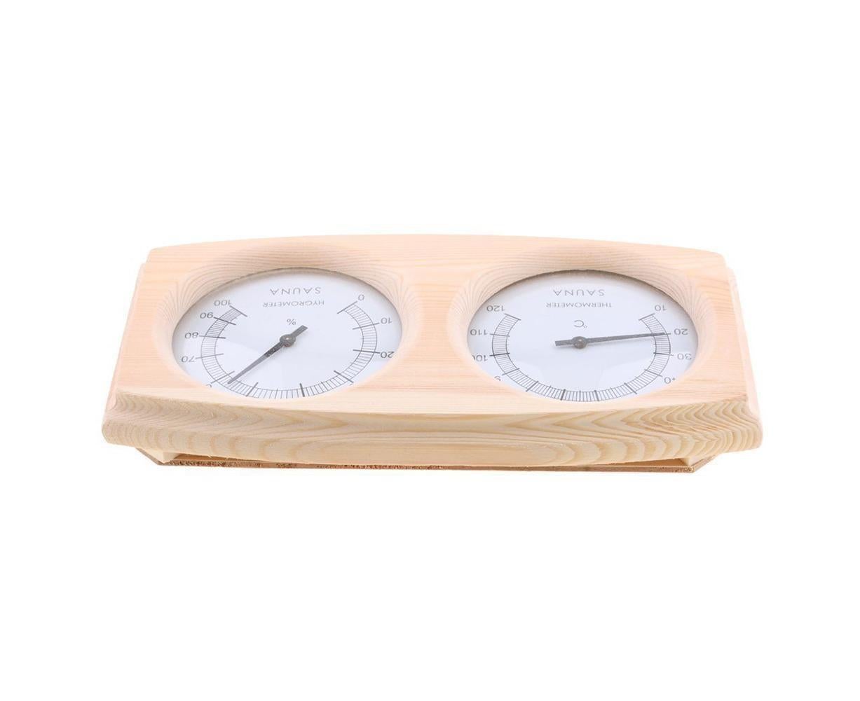2 in 1 Sauna Room Wooden Thermometer Hygrometer Steam Temperature Humidity Meter - Image 3