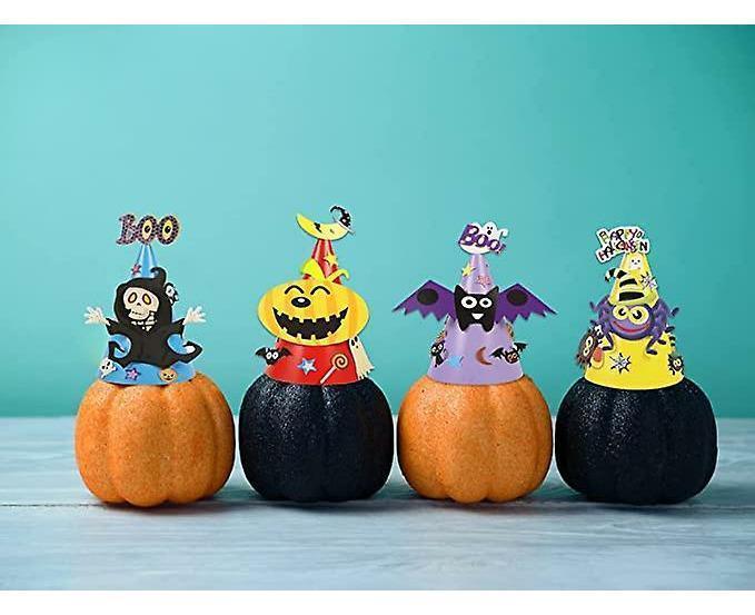4PC Halloween Party Hat Babies Craft Kit Halloween Party Games Diy Monster Party Decorations - Image 2