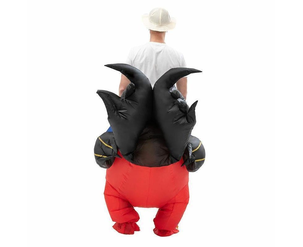 90-130cm Inflatable Christmas Rooster Halloween Costume Blow Up Suit Battery Power Cosplay Costume Christmas Party Babies size 90-130 - Image 2