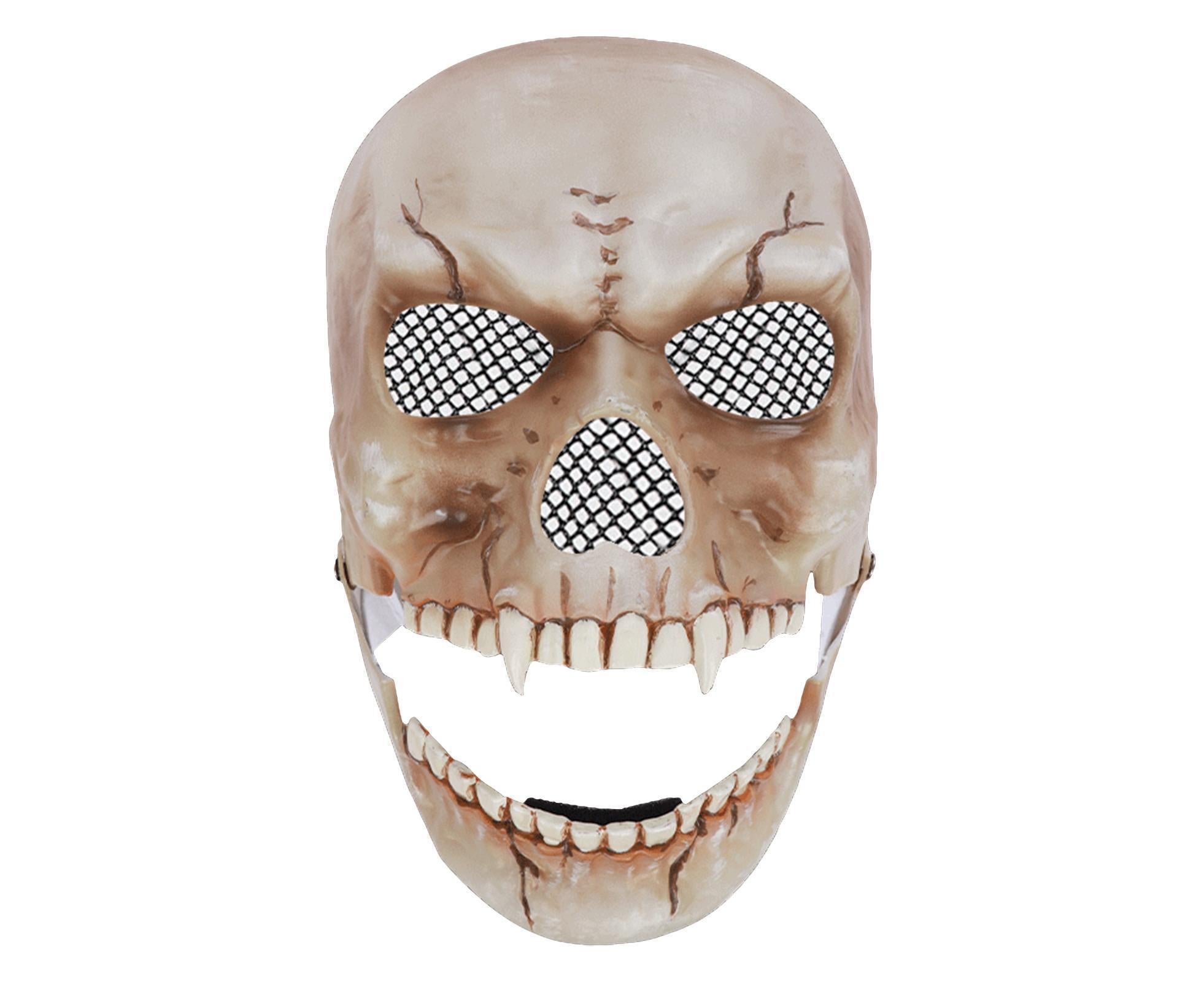 Adjustable Halloween Ghost Masque with Scary Looking Artificial Skeleton Face for Theme Parties Masquerade Balls - Image 1