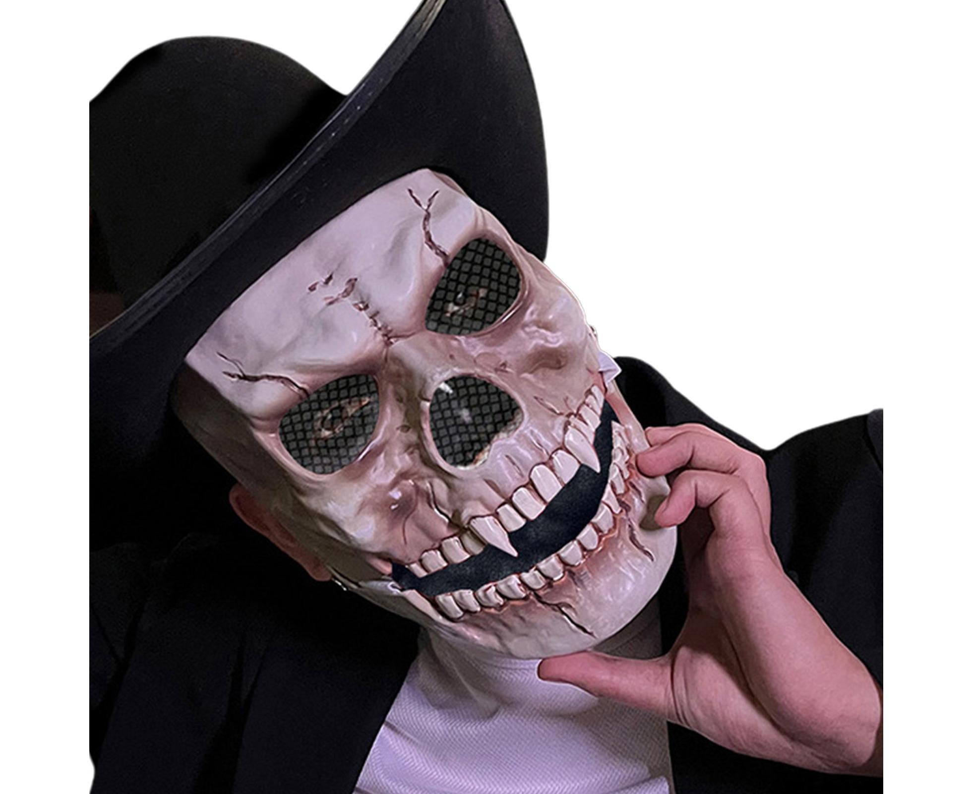 Adjustable Halloween Ghost Masque with Scary Looking Artificial Skeleton Face for Theme Parties Masquerade Balls - Image 7