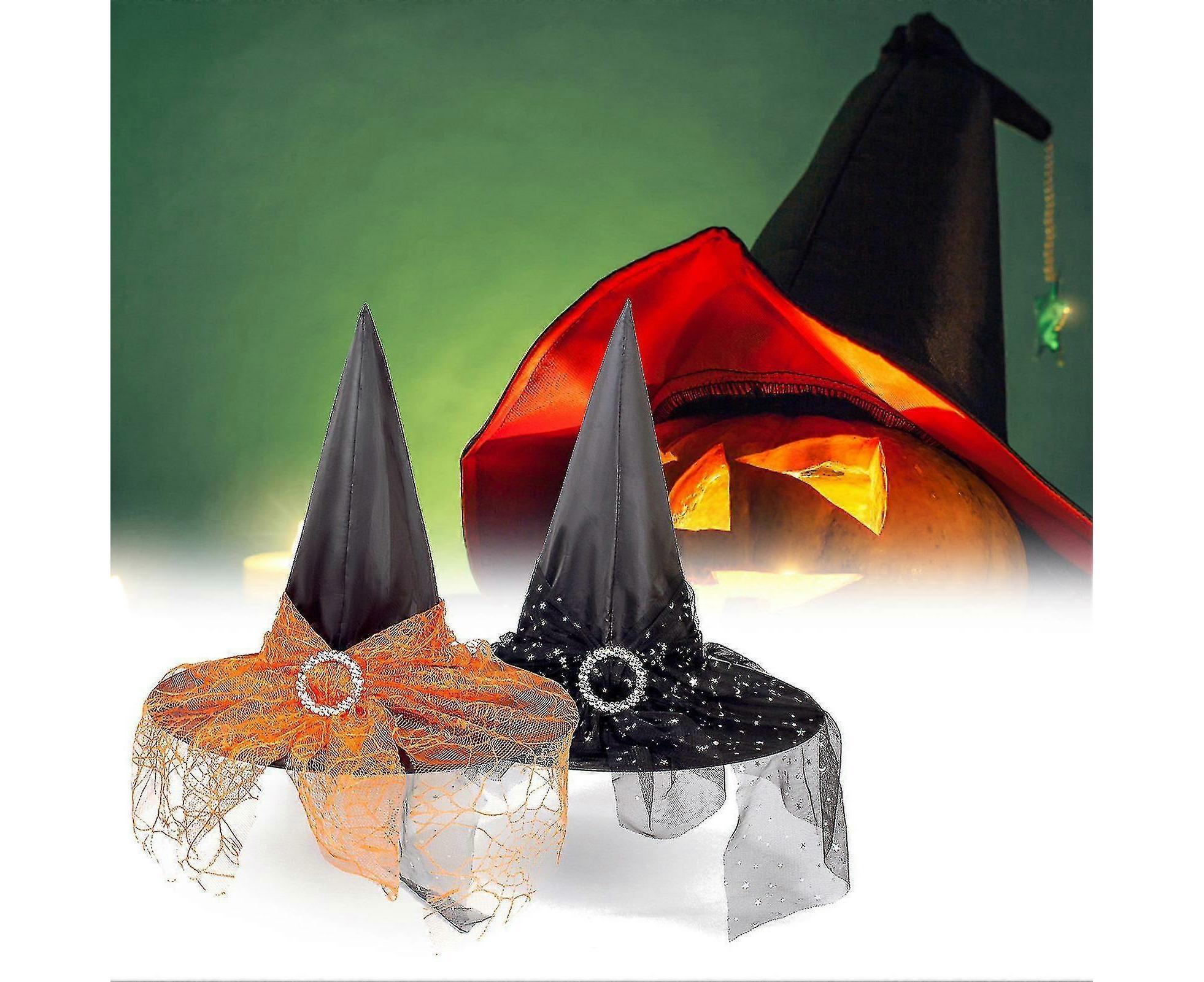 Fashion Reusable Cloth Halloween Babies Wizard Hat For Party Decor-Black - Image 2