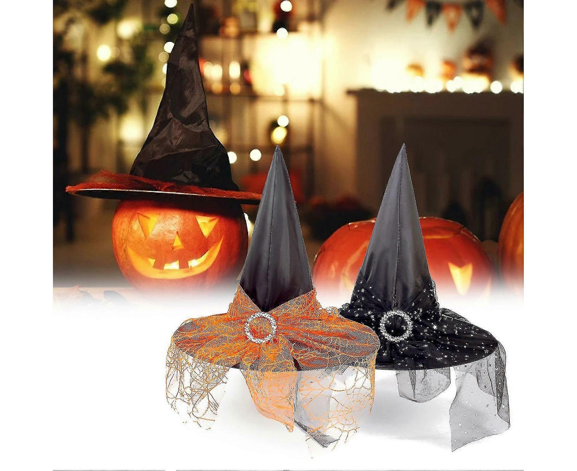 Fashion Reusable Cloth Halloween Babies Wizard Hat For Party Decor-Black - Image 3