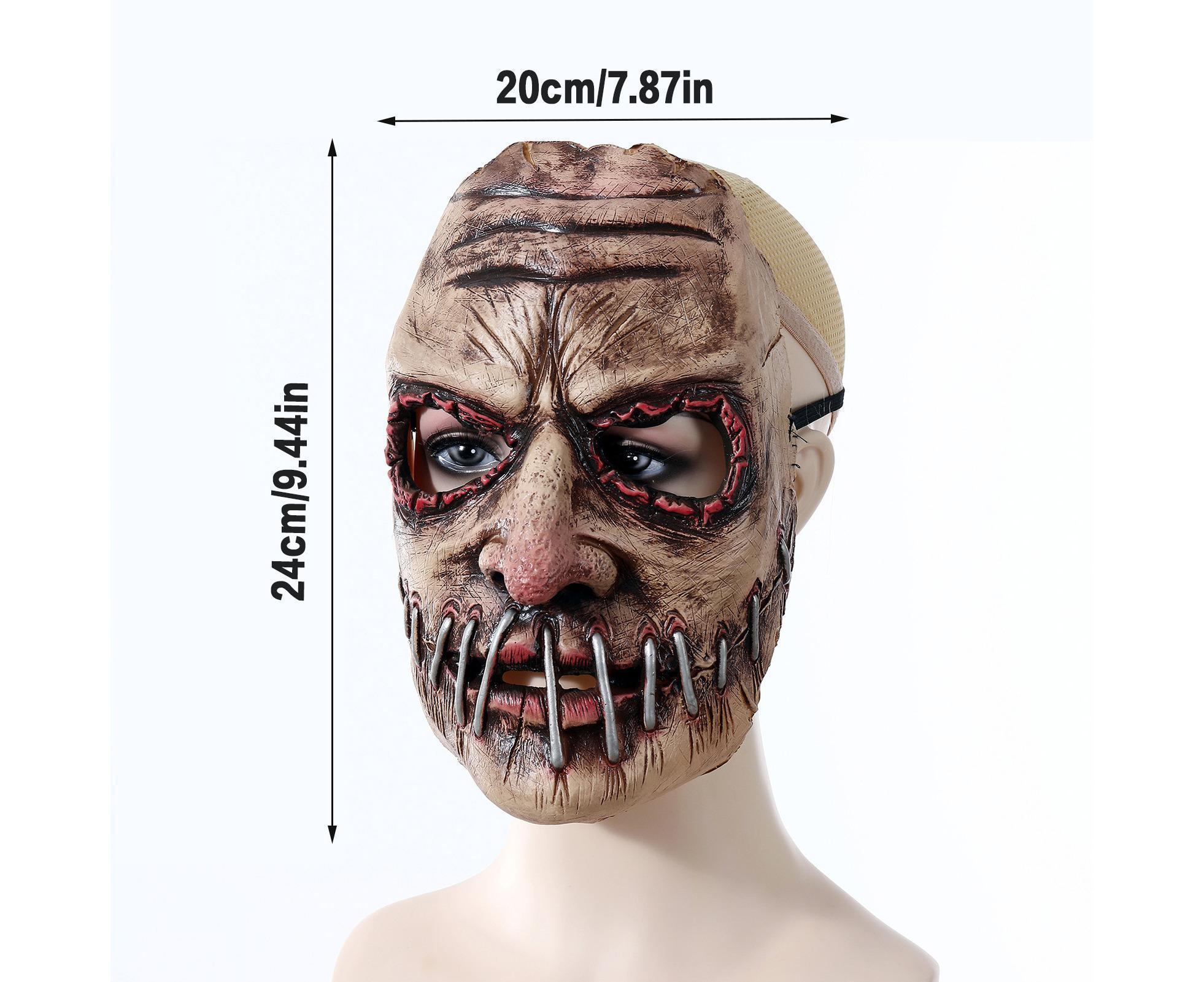 Halloween Costume Demon Mask Latex Full Head Halloween Realistic Masks for Halloween Holiday Parties Decor - Image 4