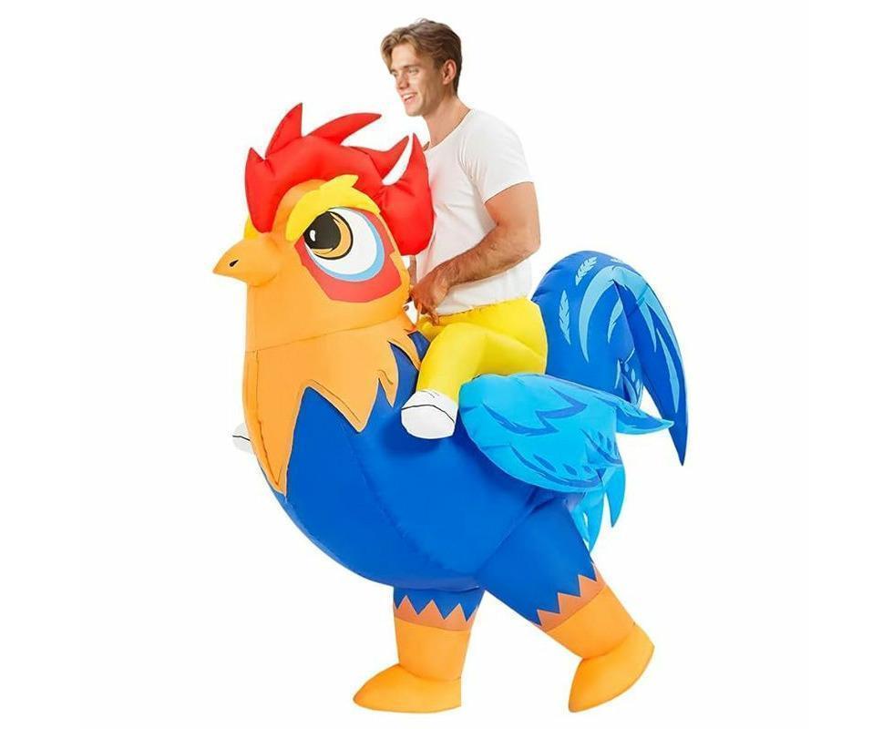 Halloween Inflatable Rooster Costume, Funny Cosplay Halloween Costume for Men Women Birthday Christmas, Suitable for Height 150-190cm - Image 1