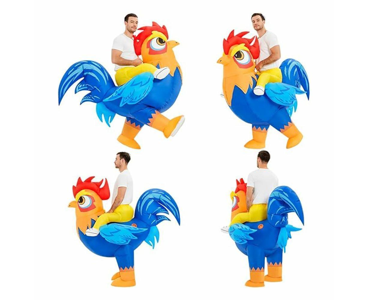 Halloween Inflatable Rooster Costume, Funny Cosplay Halloween Costume for Men Women Birthday Christmas, Suitable for Height 150-190cm - Image 3