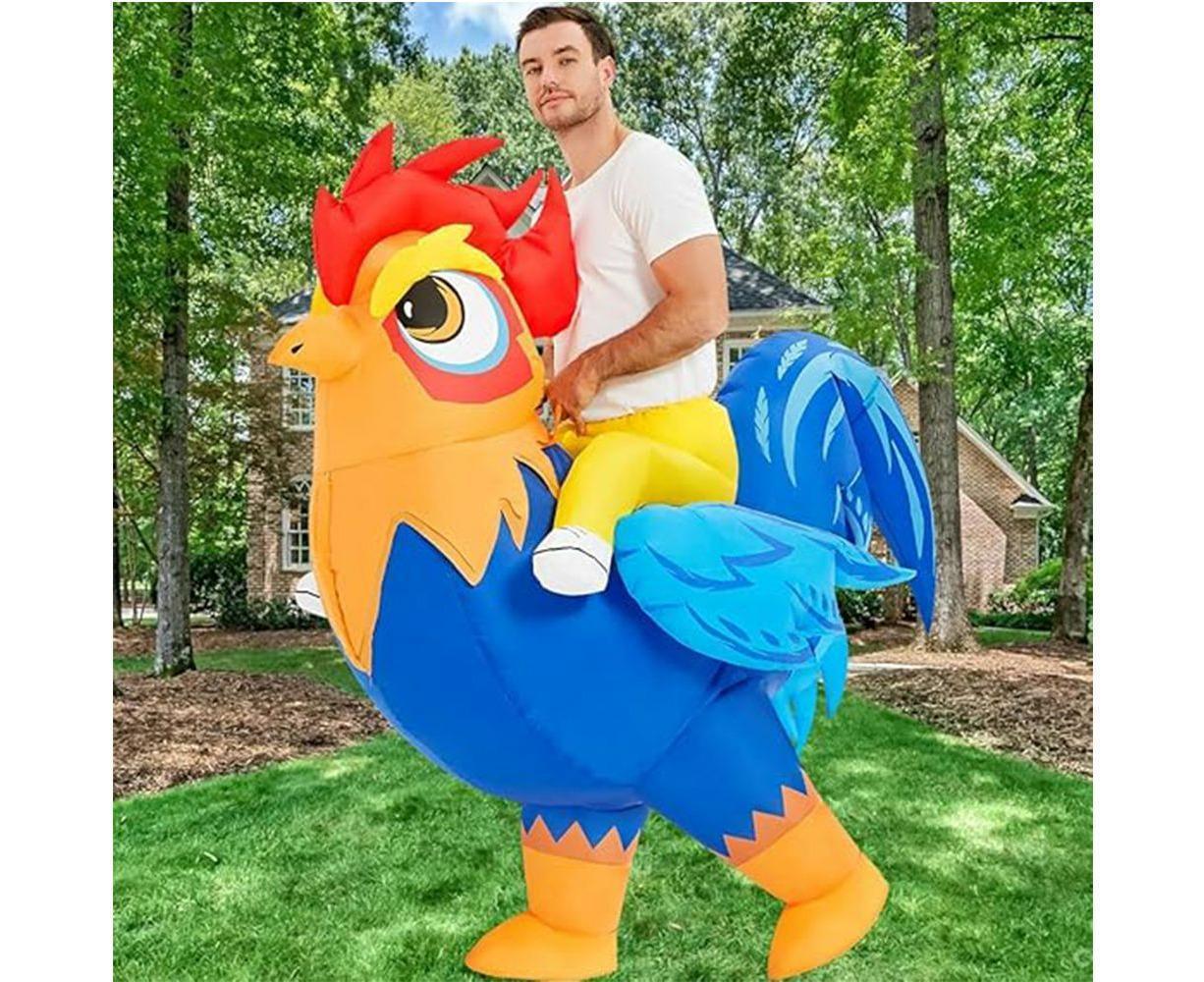 Halloween Inflatable Rooster Costume, Funny Cosplay Halloween Costume for Men Women Birthday Christmas, Suitable for Height 150-190cm - Image 5