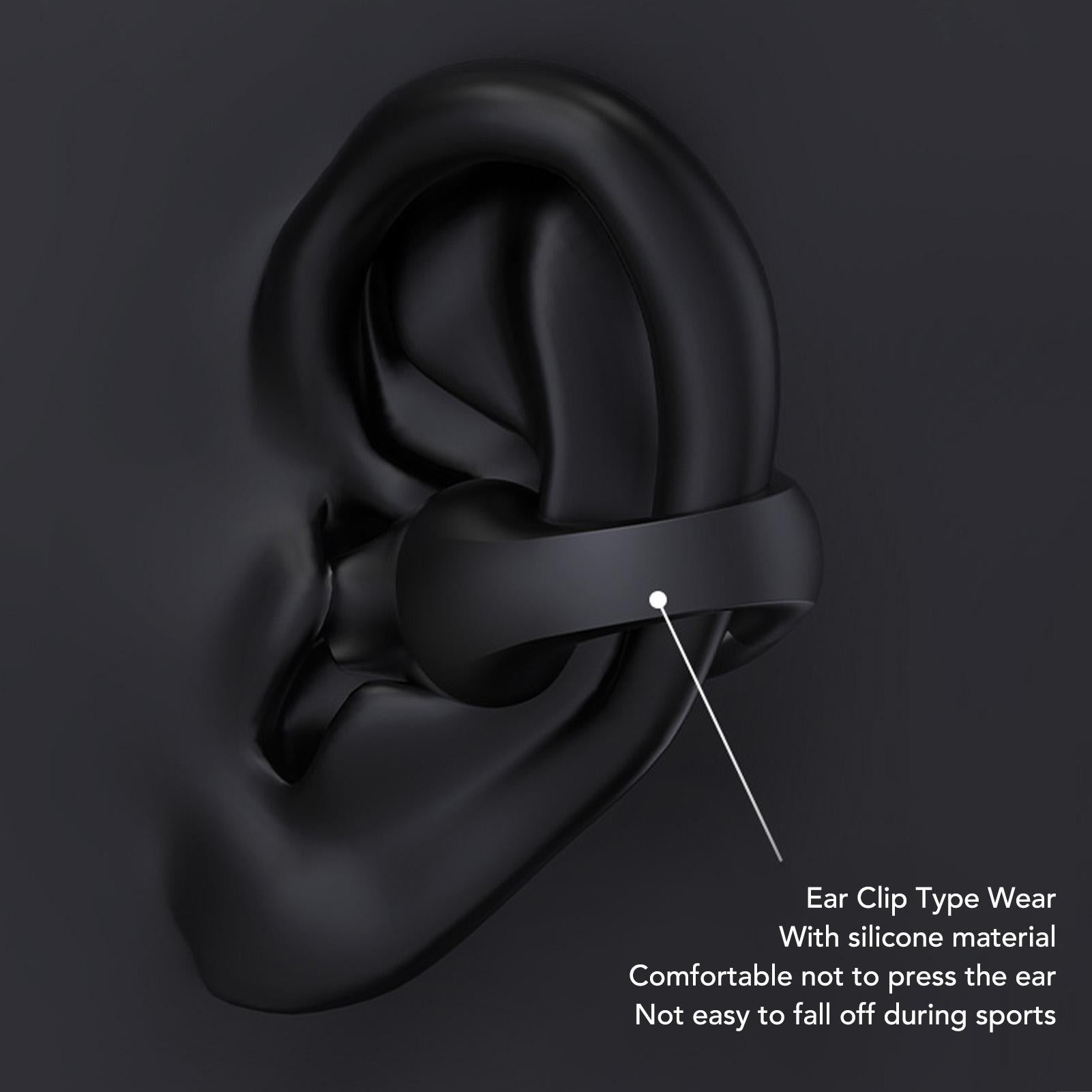 Open Ear Bluetooth Earbuds HiFi Noise Cancelling Waterproof Clip On Wireless Earphone for Cycling Driving Sports - Image 6