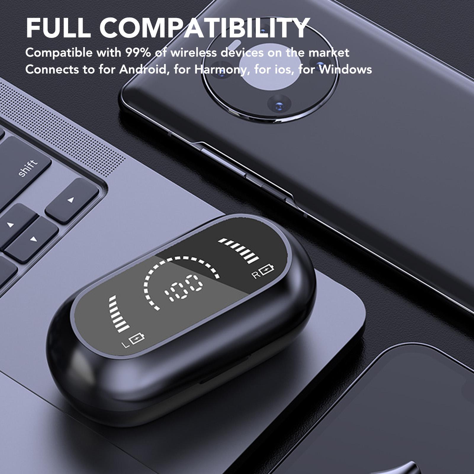 Open Ear Bluetooth Earbuds HiFi Noise Cancelling Waterproof Clip On Wireless Earphone for Cycling Driving Sports - Image 8