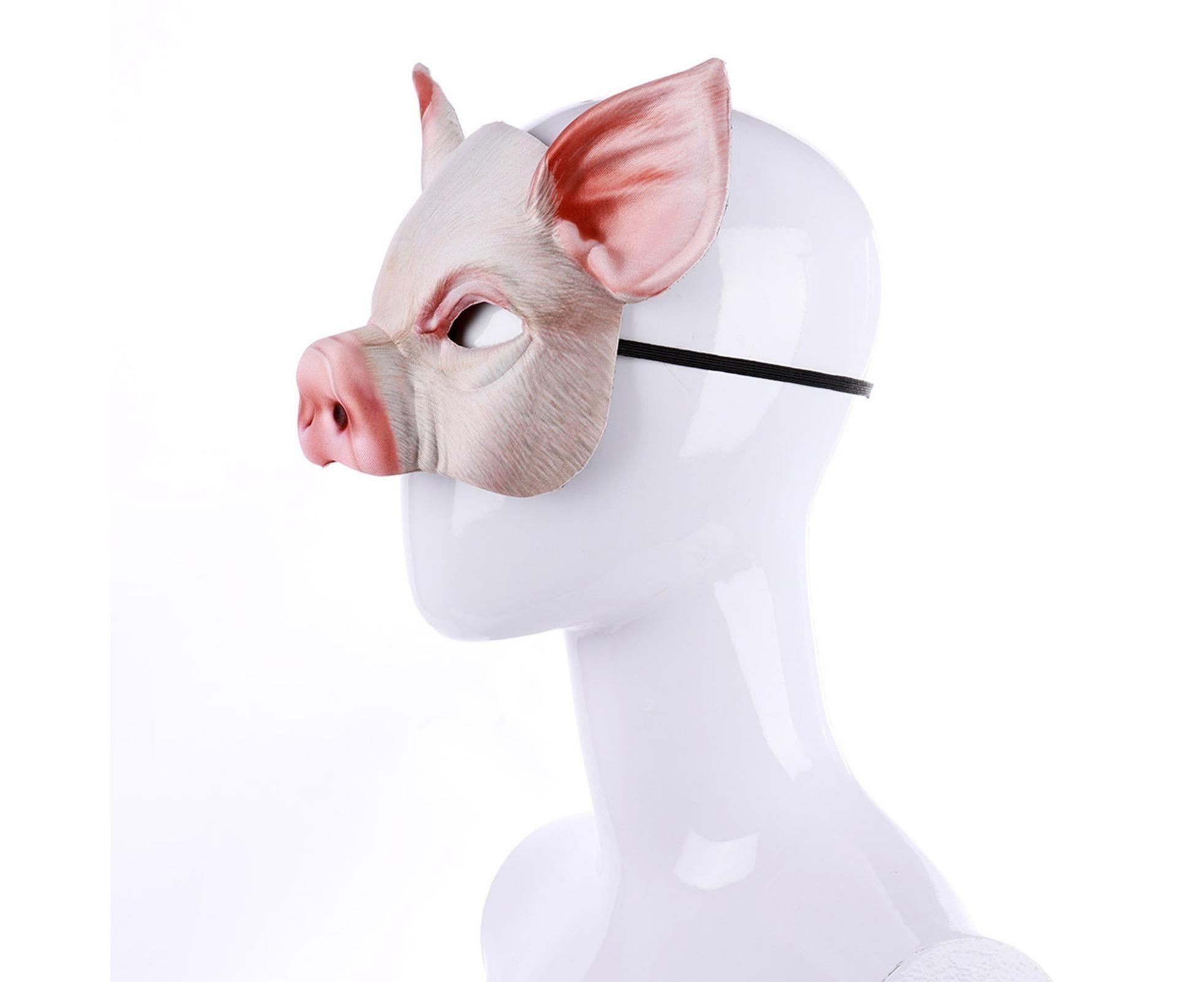 Halloween Pig Mask Animal Mask Realistic Cosplay Costume Mask for Halloween Themed Party Accessory - Image 2