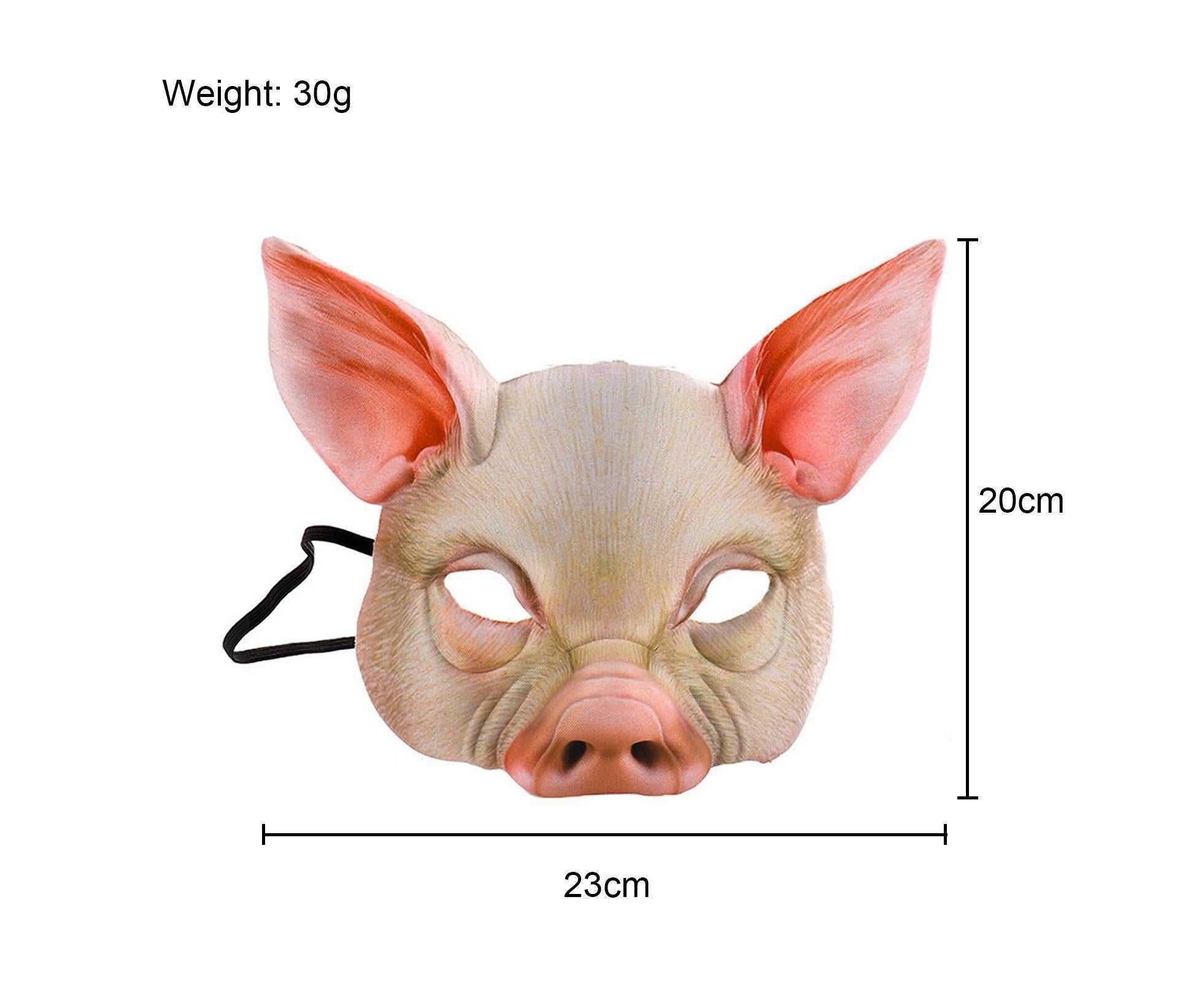 Halloween Pig Mask Animal Mask Realistic Cosplay Costume Mask for Halloween Themed Party Accessory - Image 4