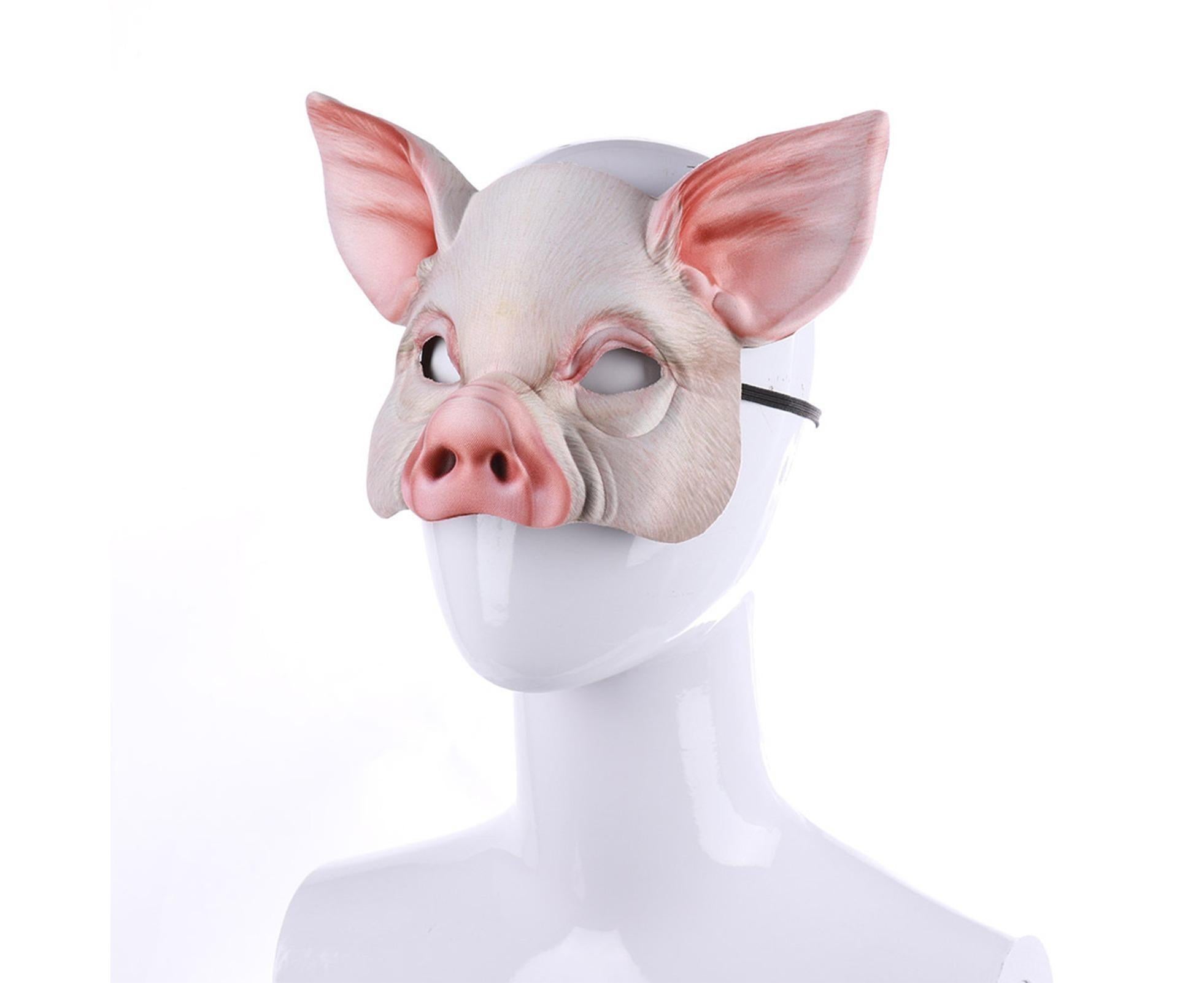 Halloween Pig Mask Animal Mask Realistic Cosplay Costume Mask for Halloween Themed Party Accessory - Image 6