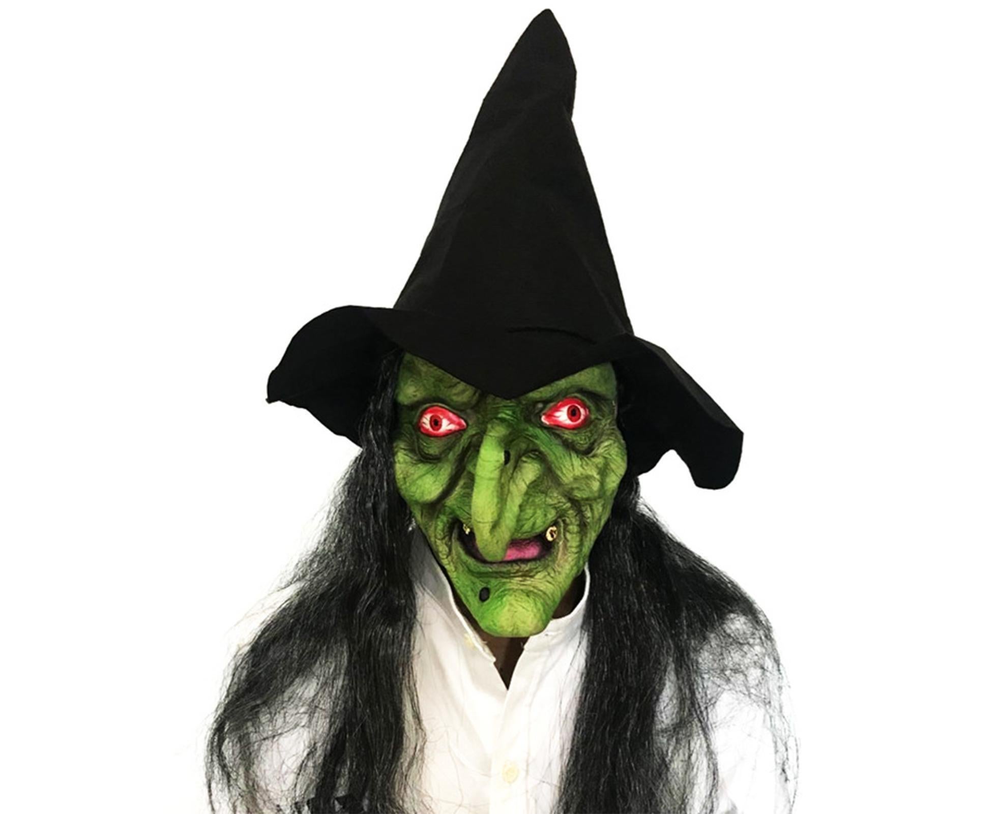 Halloween Witch Cosplay Headgear Cosplay Creepy Scary Masquerade Witch Masks for Home Party Decoration - Image 5