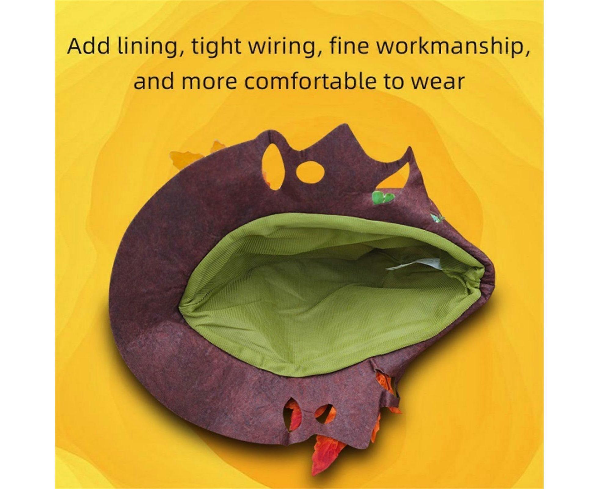 Halloween Witch Hat Halloween Party Magics Hat Felts Hat Maple Leaf Hat - Image 4