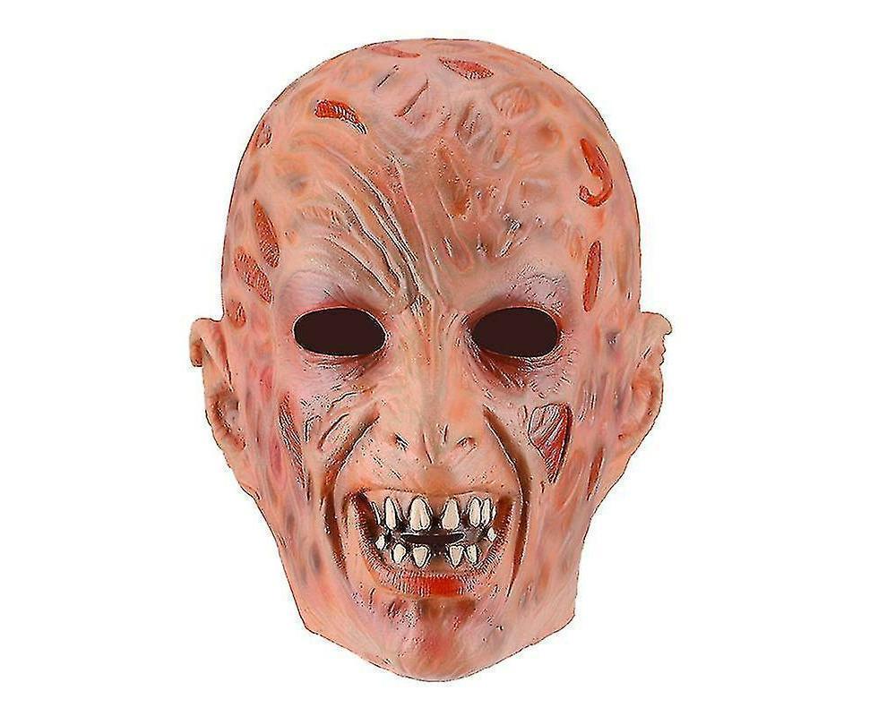 Horror Halloween Freddy Krueger Mask With Gloves Hat Killer Cosplay Full Head Latex Mask Masquerade Party Props - Image 3