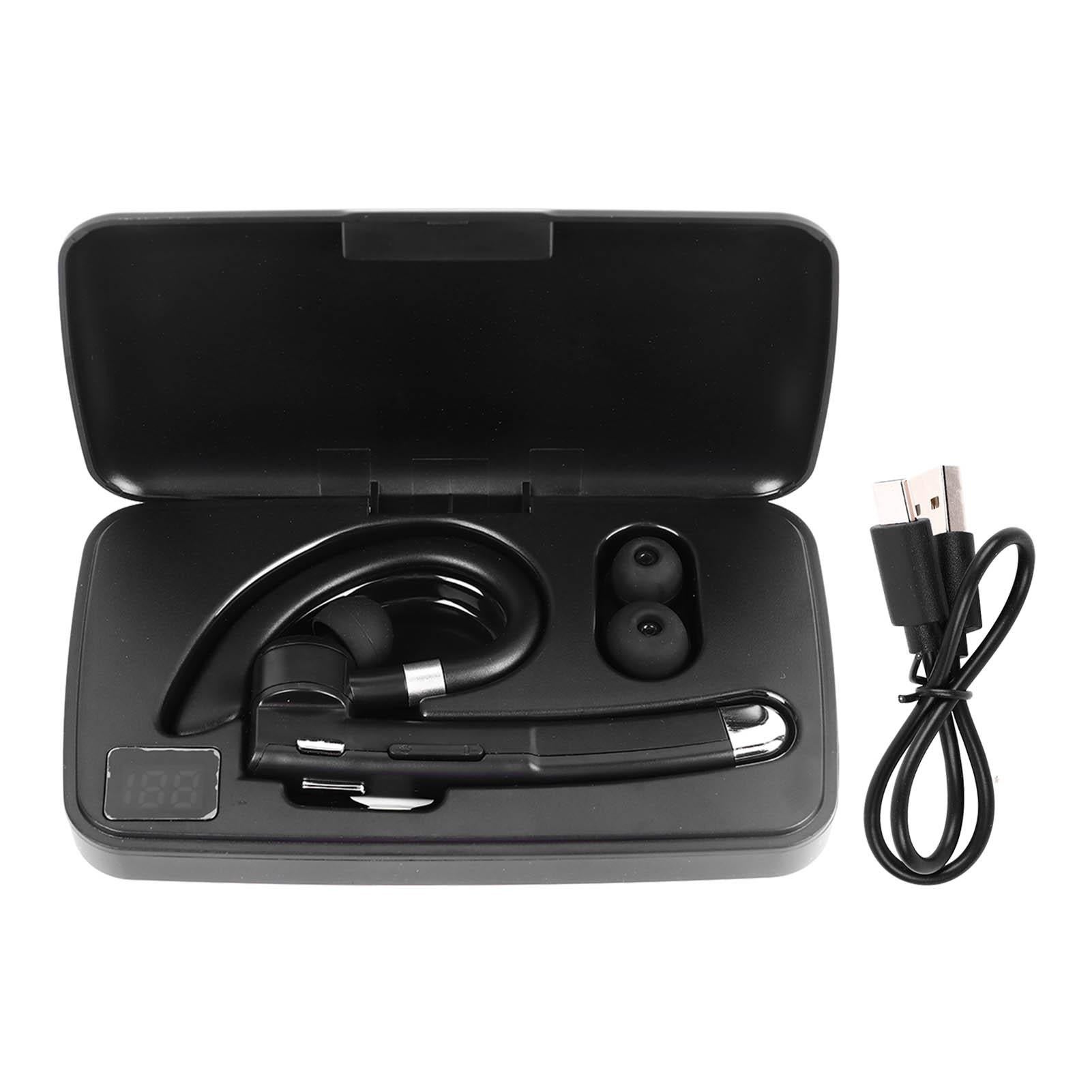 Bluetooth Earpiece Noise Canceling Waterproof Digital Power Display Wireless Headset with Charging Case for Driving - Image 1