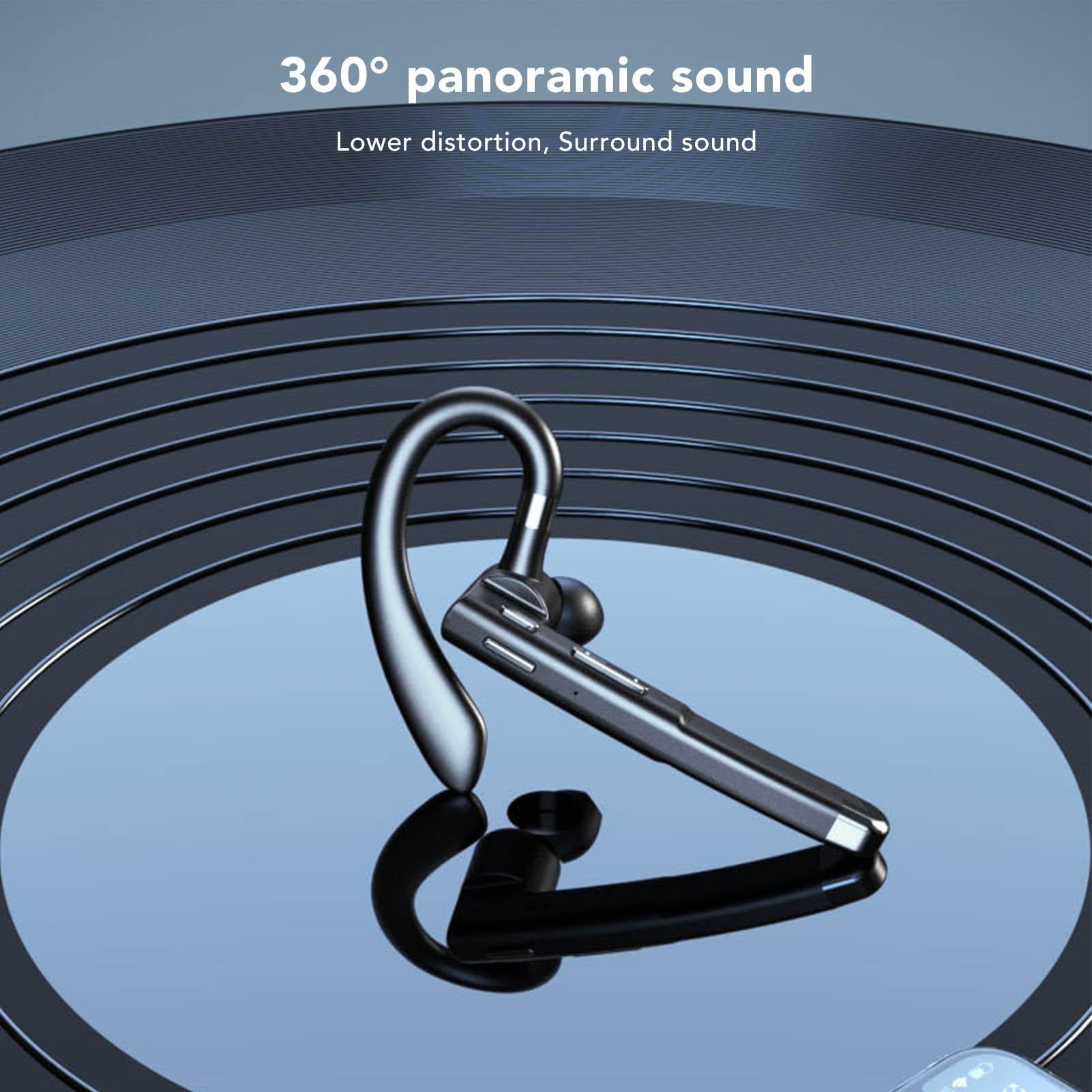 Bluetooth Earpiece Noise Canceling Waterproof Digital Power Display Wireless Headset with Charging Case for Driving - Image 5