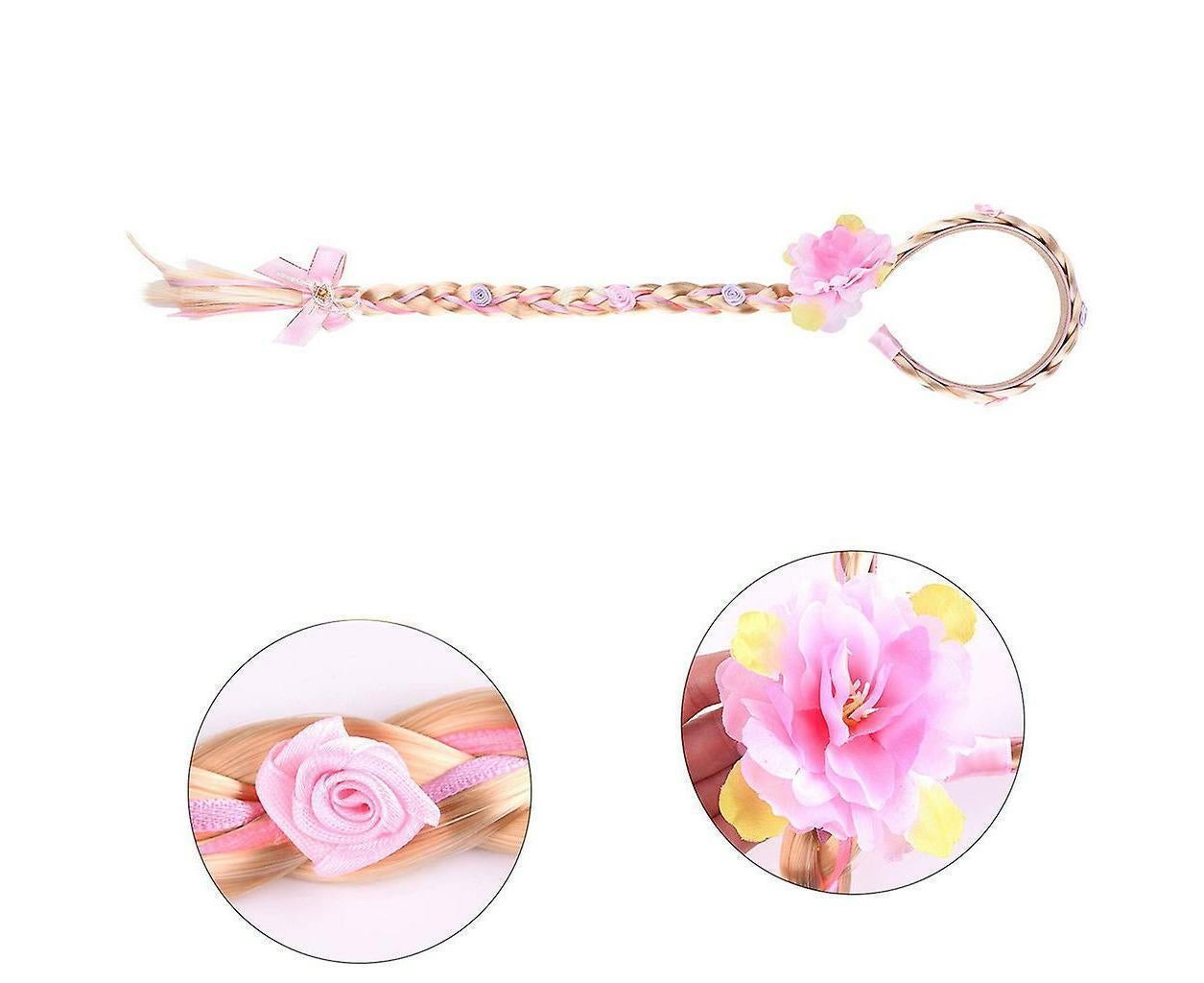 Princess Dress Up Accessories Set Tiara Braids Wand Gloves Necklace Earrings Ring - Image 4