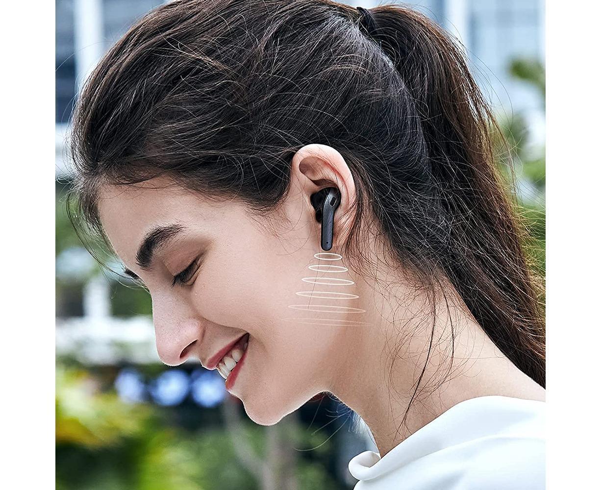 True Wireless Earbuds - LED Power Display - Bluetooth Earphones with Charging Case and Mic - Image 3