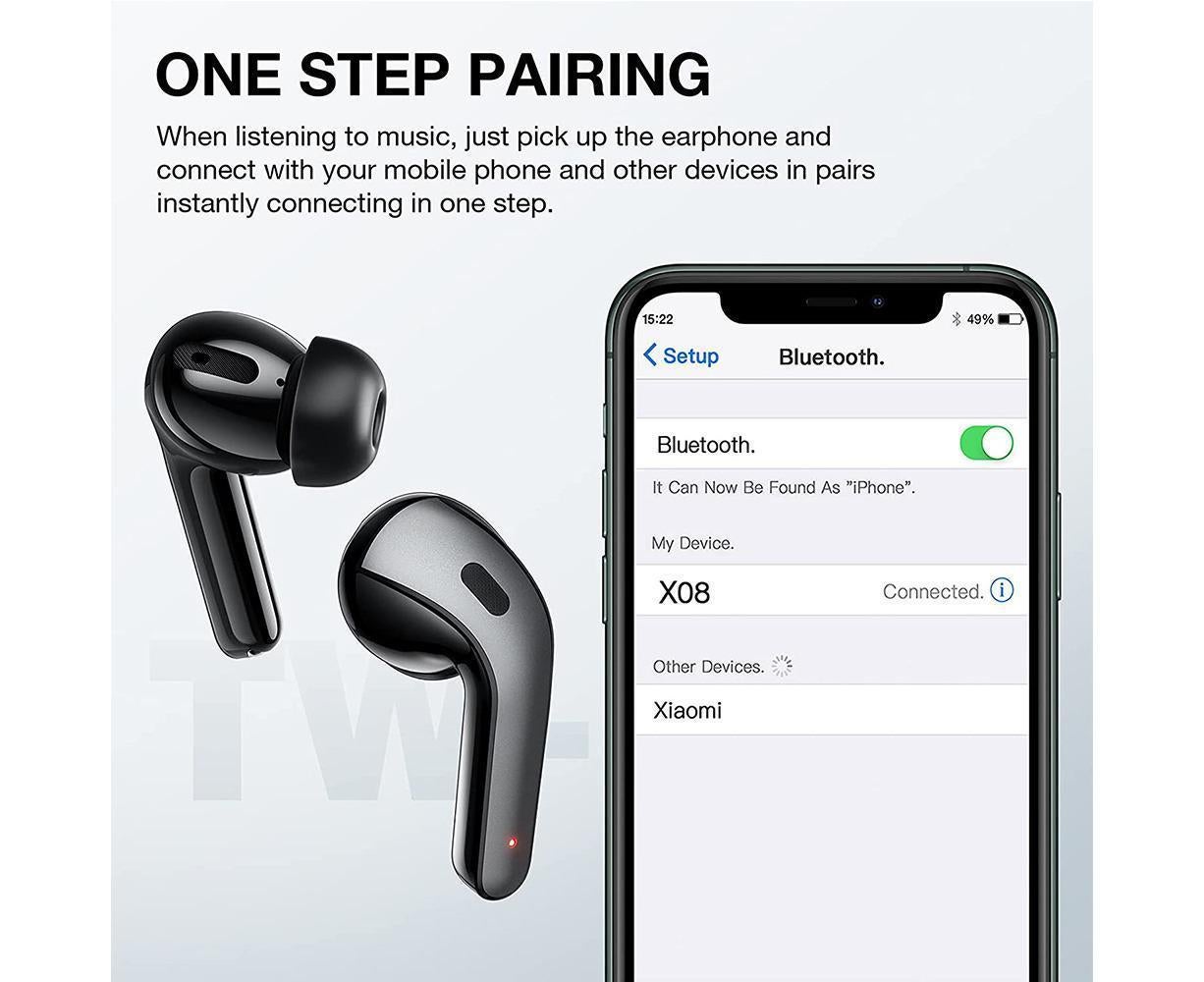 True Wireless Earbuds - LED Power Display - Bluetooth Earphones with Charging Case and Mic - Image 6