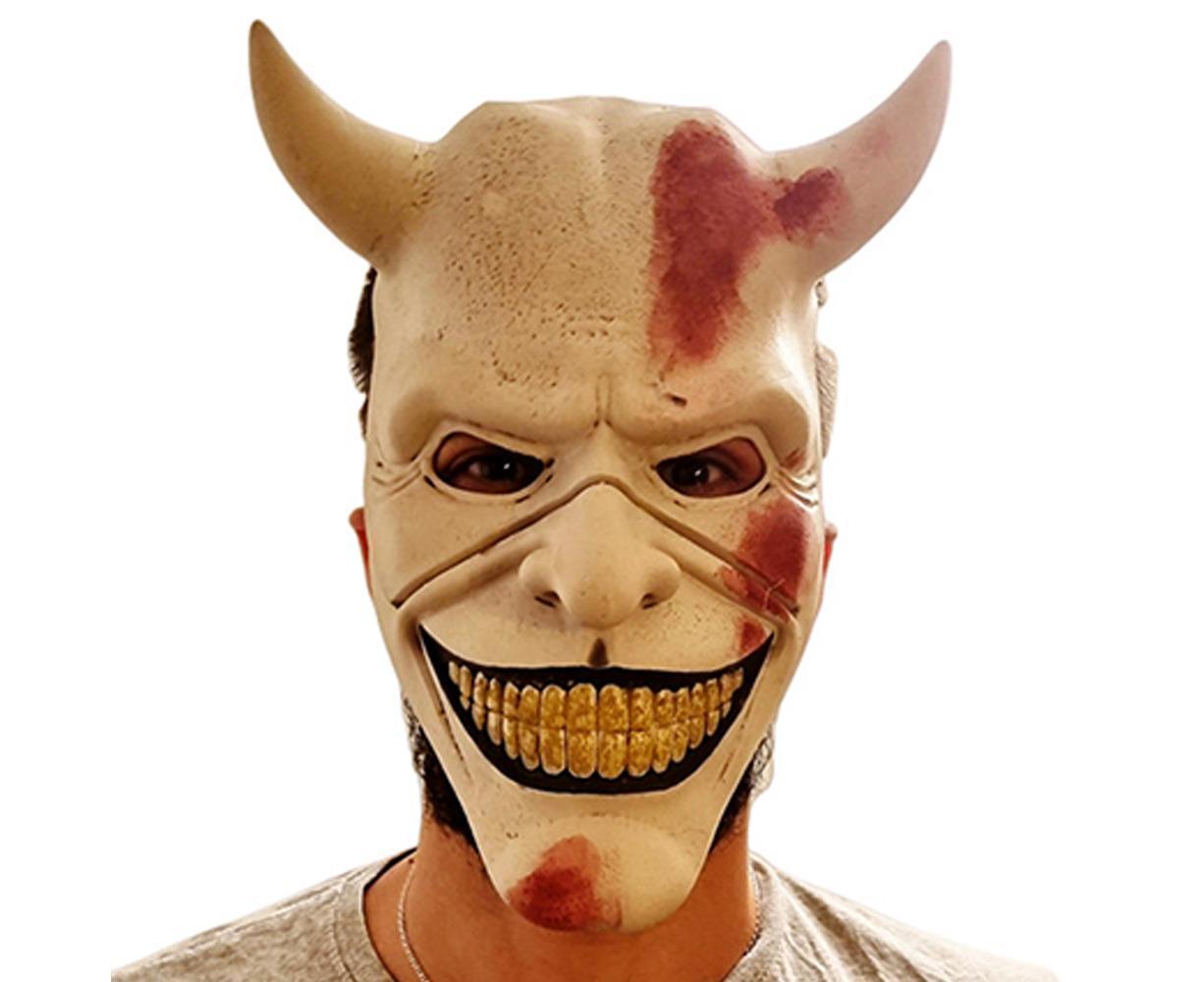 Unisex Halloween Scary Mask Costume The Grabber Mask Horror Movie Cosplay Masquerade - White - Image 1