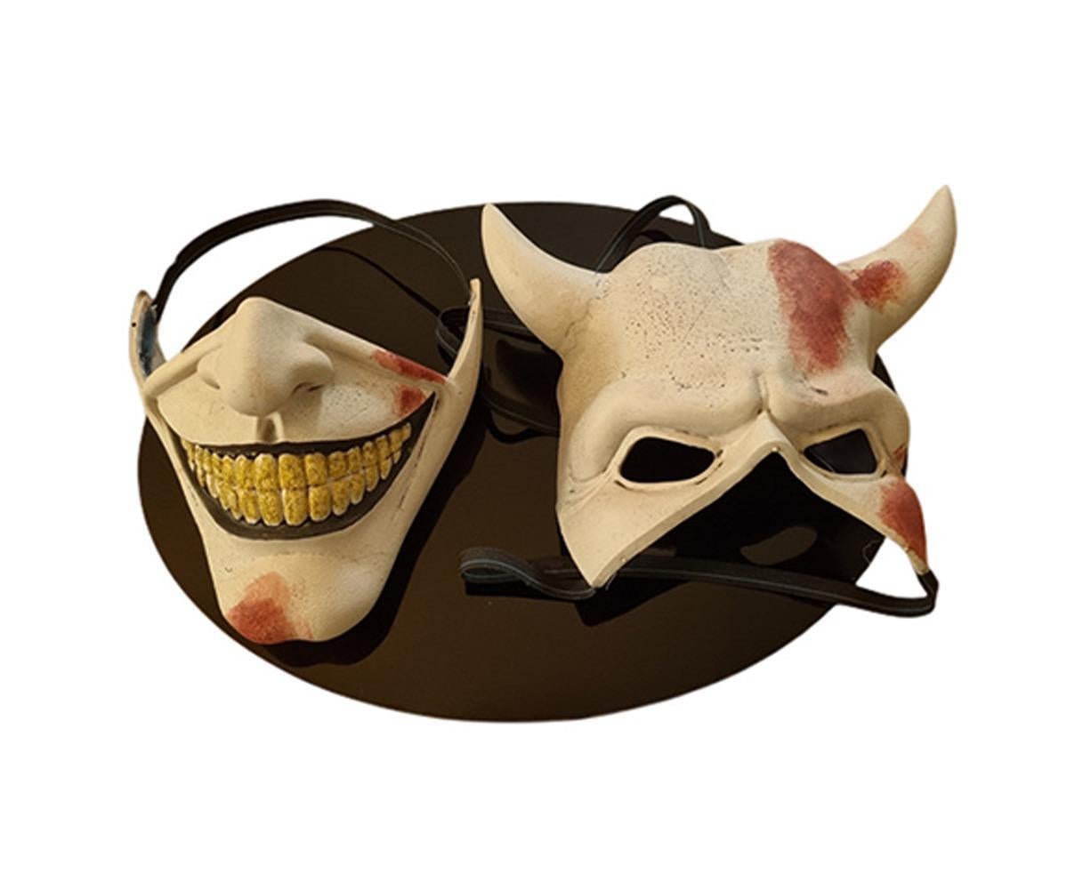 Unisex Halloween Scary Mask Costume The Grabber Mask Horror Movie Cosplay Masquerade - White - Image 2