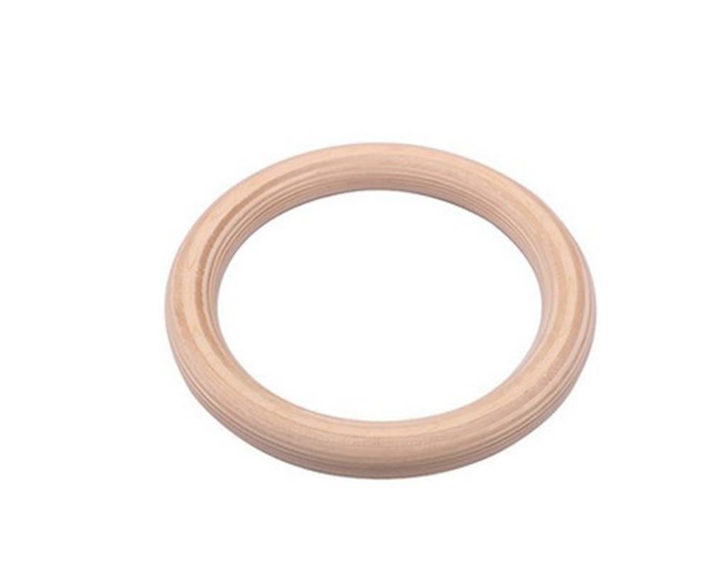 2 pcs Wood Gymnastic Rings - Olympic Gym Rings with Adjustable Straps, Heavy Duty Gym Equipment for Home Gym, Train Workout, Strength Training 28mm - Image 2