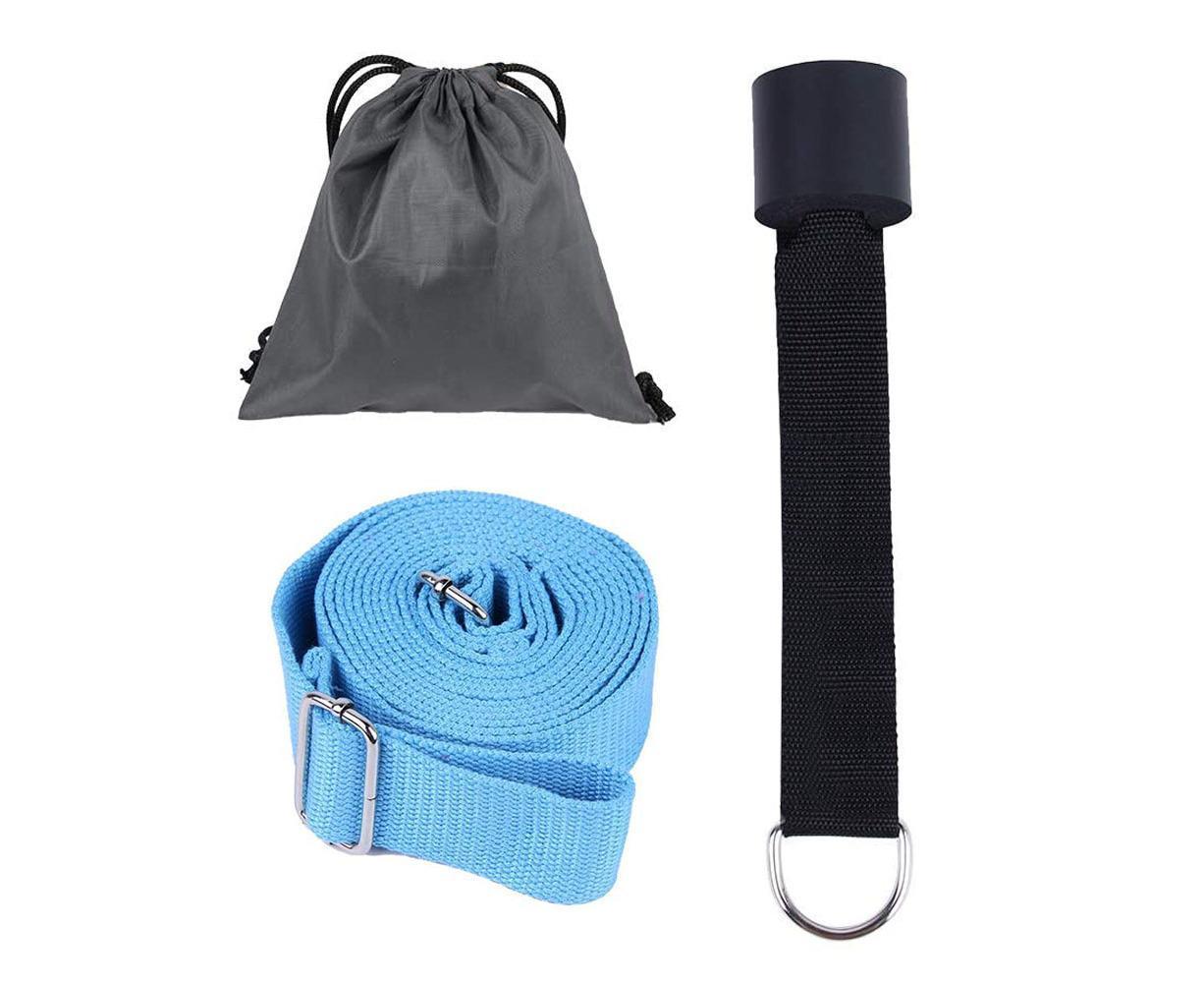 Adjustable Leg Stretcher, Door Flexibility Stretching Leg Strap,Great for Ballet Cheer Dance Gymnastics or Any Sport Leg Stretcher Door - Lake blue - Image 2