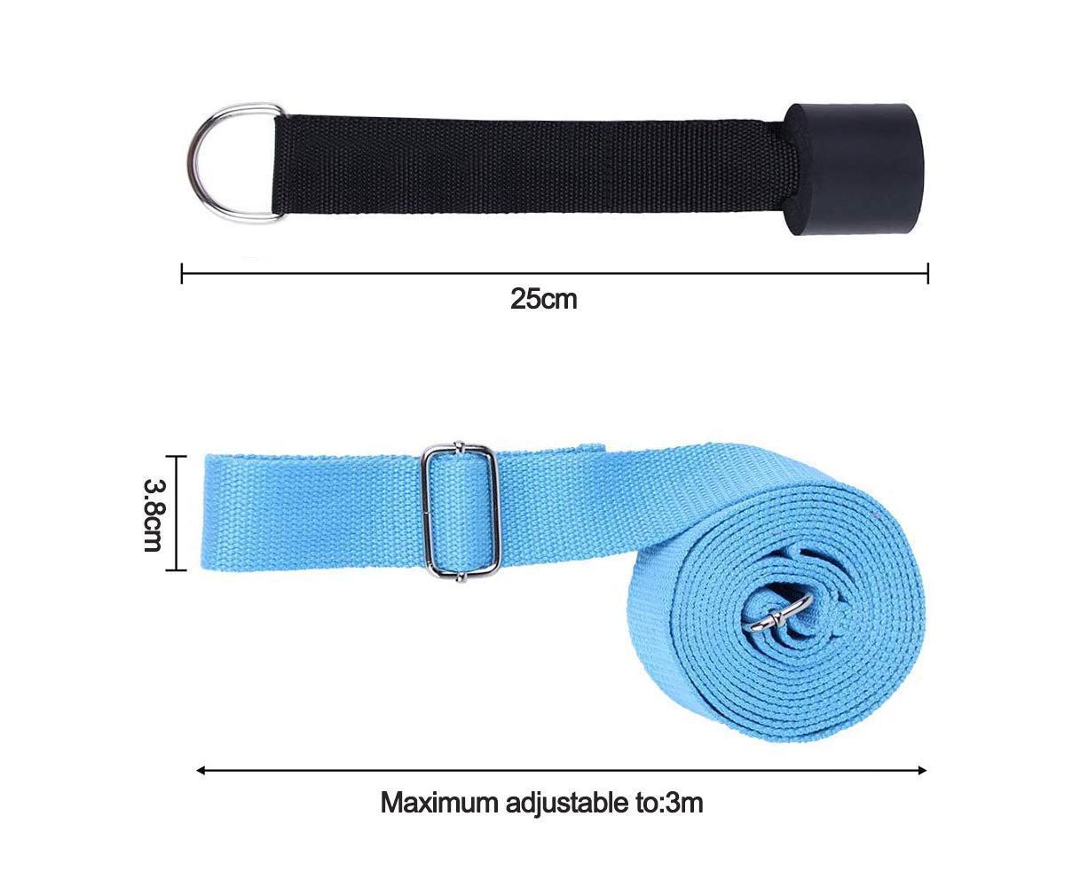 Adjustable Leg Stretcher, Door Flexibility Stretching Leg Strap,Great for Ballet Cheer Dance Gymnastics or Any Sport Leg Stretcher Door - Lake blue - Image 5