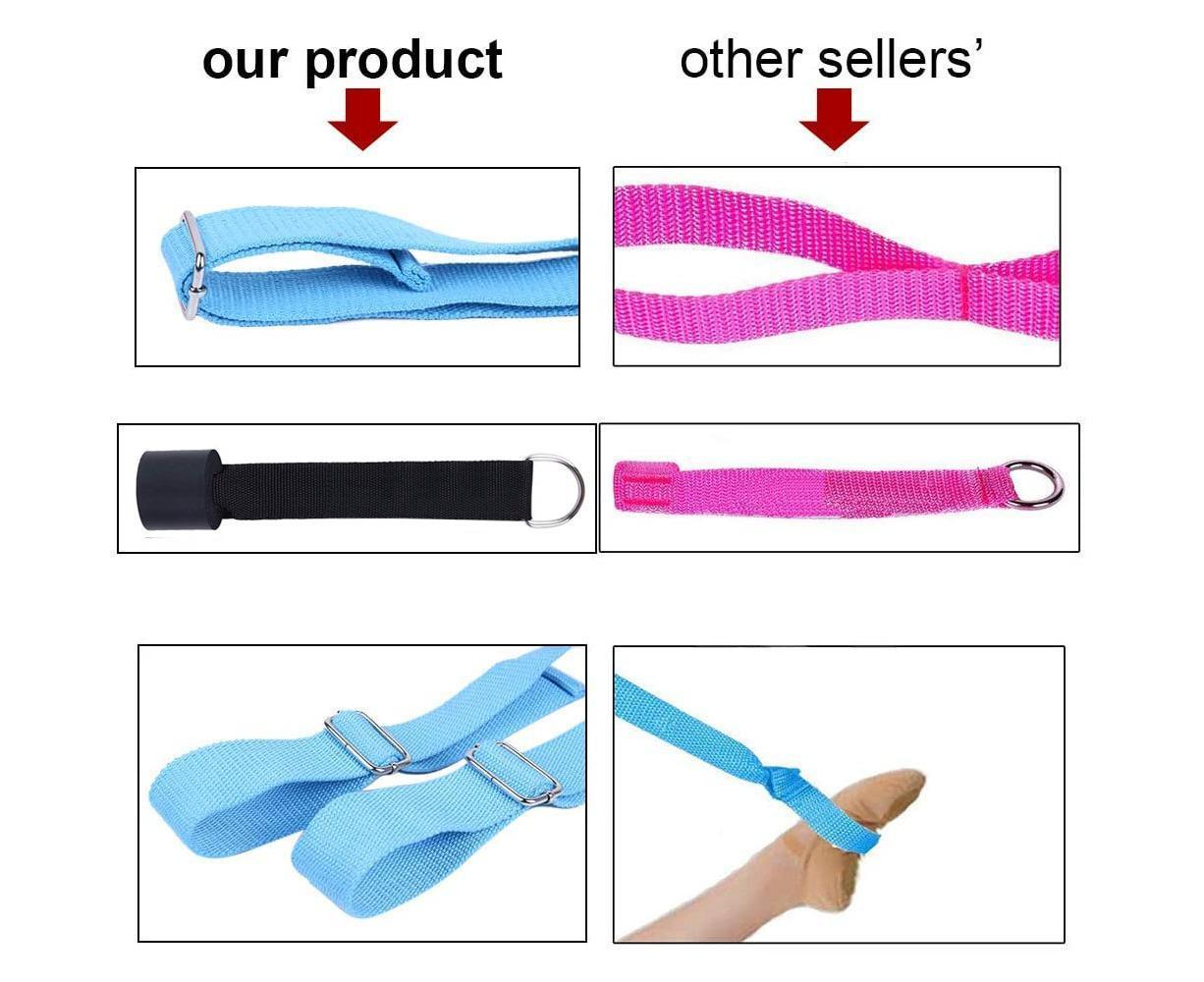 Adjustable Leg Stretcher, Door Flexibility Stretching Leg Strap,Great for Ballet Cheer Dance Gymnastics or Any Sport Leg Stretcher Door - Lake blue - Image 8