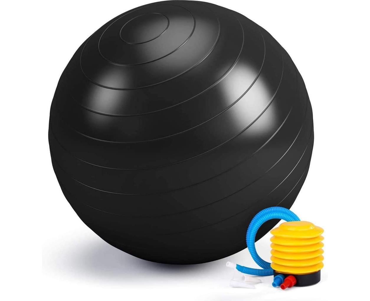 Anti-Burst Exercise Ball, Fitness & Yoga Ball Supports with Quick Pump for Gym, Chair - Diameter 65 cm - Image 2