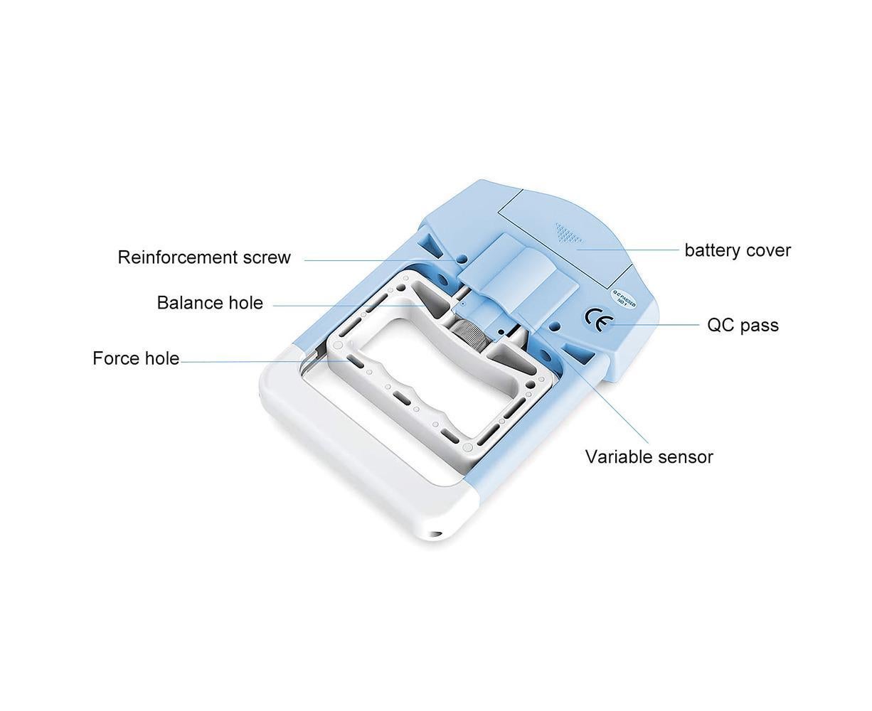 Digital Hand Dynamometer Grip Strength Measurement Meter Auto Capturing Electronic Hand Grip Power - Blue - Image 3