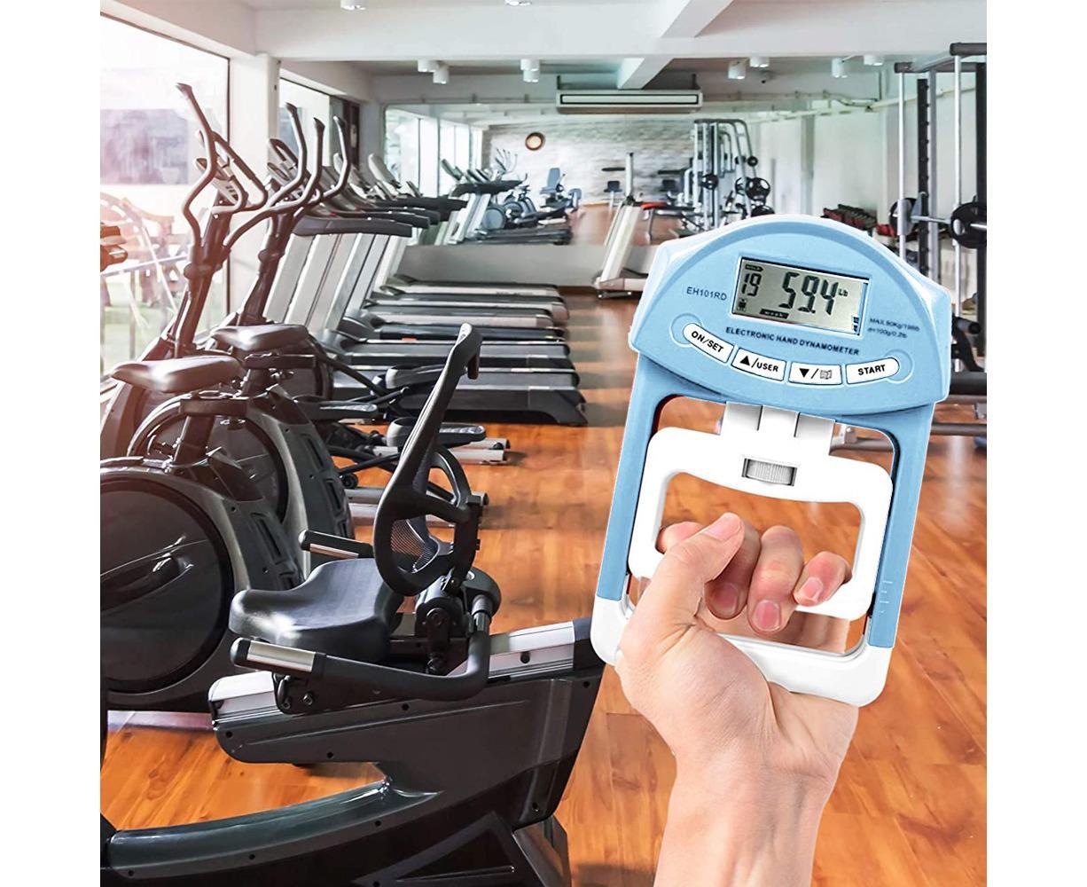 Digital Hand Dynamometer Grip Strength Measurement Meter Auto Capturing Electronic Hand Grip Power - Blue - Image 7