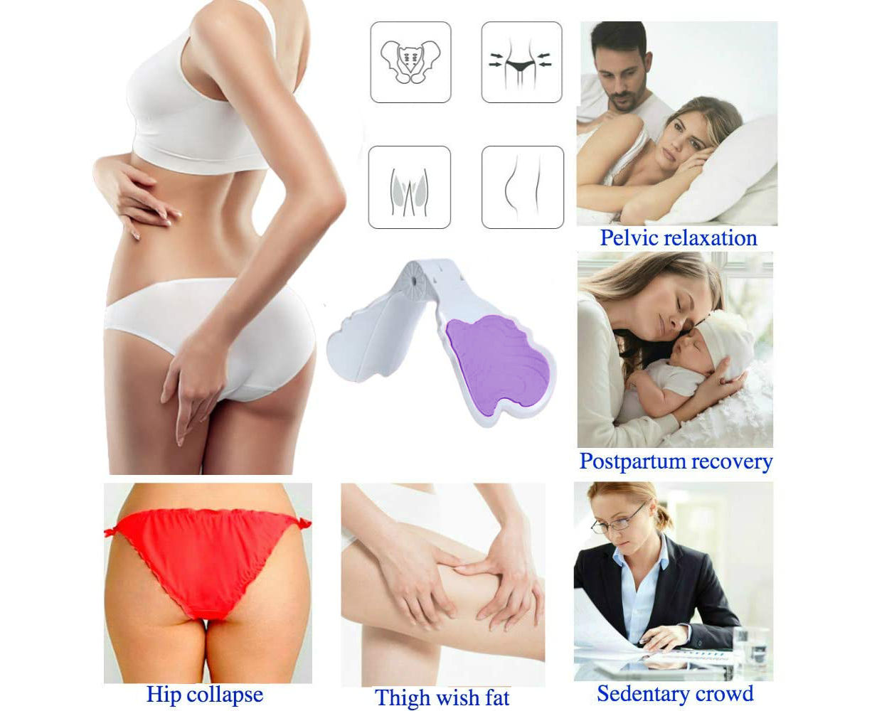 Hip Trainer, Thigh Master, Pelvic Floor Strengthening Device Women, Trainer for Postpartum Rehabilitation, Thigh Toner Workout Exerciser - Purple - Image 5