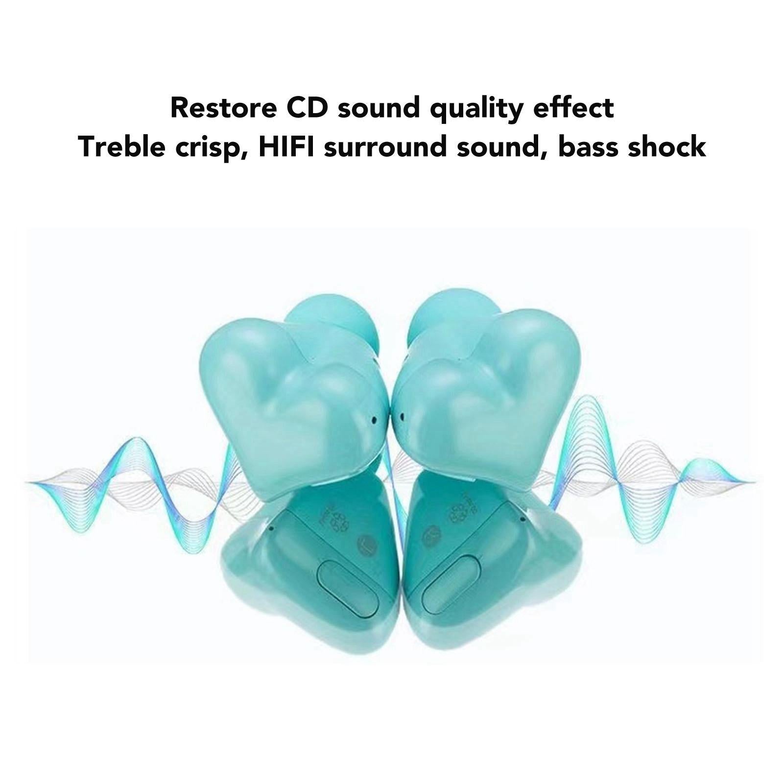 Heart Shaped Earbuds Cute Wireless Bluetooth5.3 Headphones Lightweight Noise Reduction Earbuds for Music Call Video Game - Image 6
