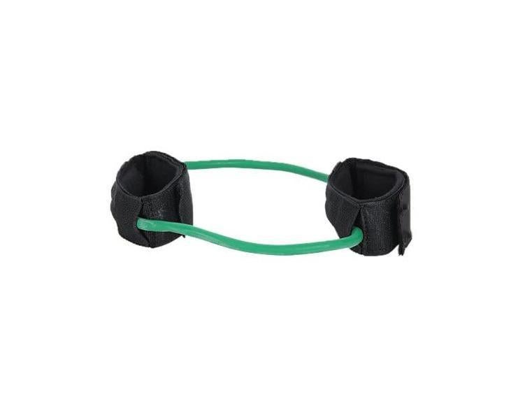Leg Resistance Band Exercise Cord with Non-Slip Padded Ankle Cuffs - Green - Image 2