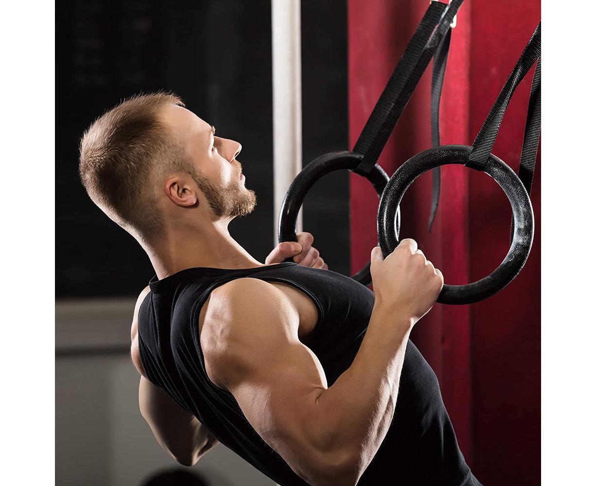 Nylon triceps rope twisted rope triceps cord to pull down with non-slip handles - biceps, triceps, gym or at home - Black - Image 4