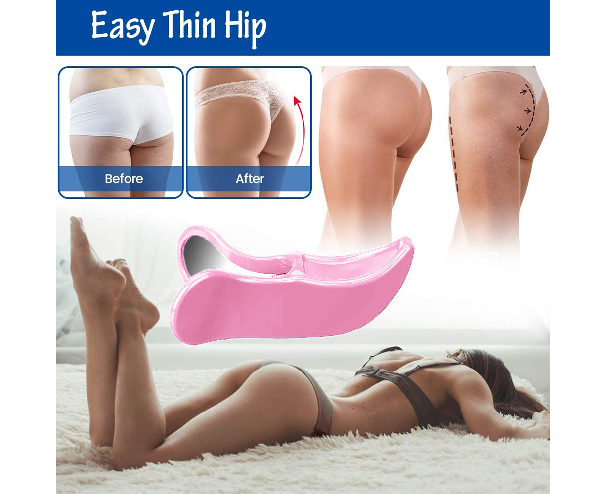 Pelvis Floor Muscle Medial Exerciser Hip Muscle&Inner Thigh Trainer Correction Beautiful Buttocks for Women - Pink - Image 5