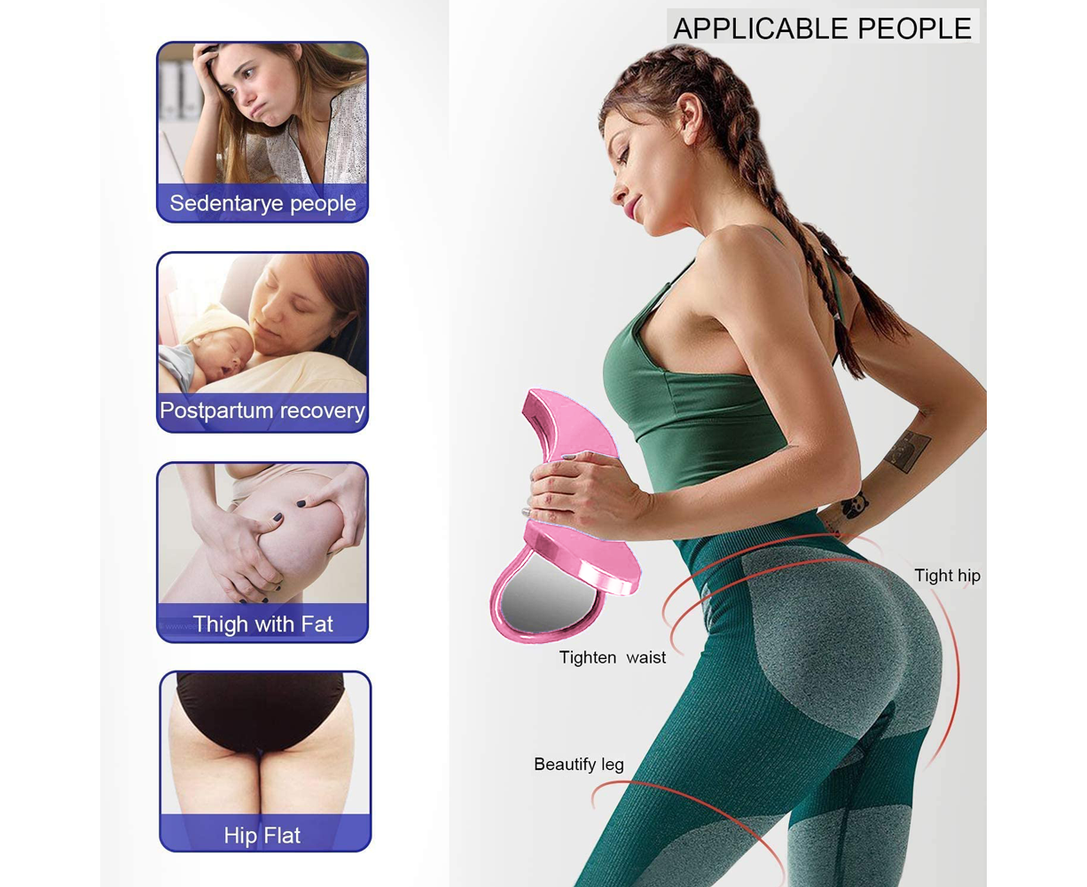 Pelvis Floor Muscle Medial Exerciser Hip Muscle&Inner Thigh Trainer Correction Beautiful Buttocks for Women - Pink - Image 8