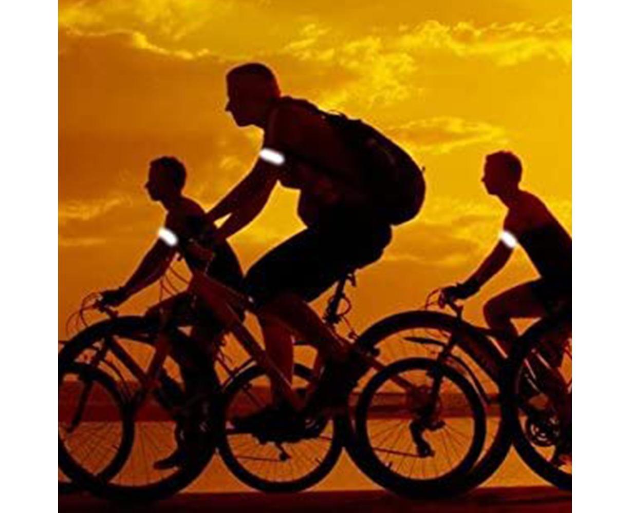 Reflective Gear with Hi-Visibility Bands for Running Jogging,Walking,Cycling - Orange - Image 4