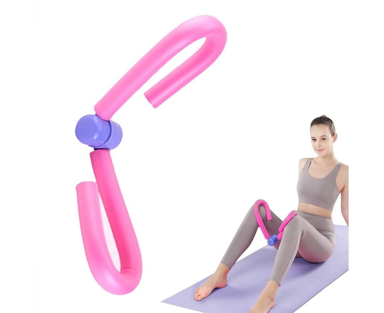 Thigh Master Trainer Exerciser, Thigh Trimmer Leg Exercise Thin Legs Training Device Weight Loss Home Gym Trainer Equipment for Women and Men - Pink - Image 1