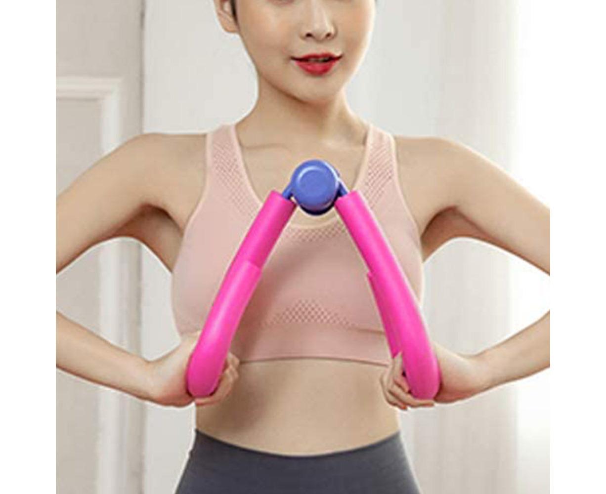 Thigh Master Trainer Exerciser, Thigh Trimmer Leg Exercise Thin Legs Training Device Weight Loss Home Gym Trainer Equipment for Women and Men - Pink - Image 3