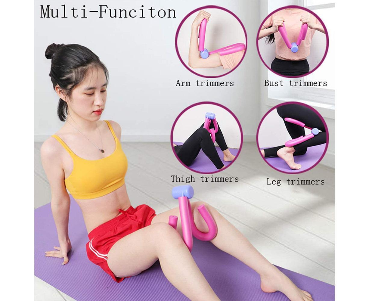Thigh Master Trainer Exerciser, Thigh Trimmer Leg Exercise Thin Legs Training Device Weight Loss Home Gym Trainer Equipment for Women and Men - Pink - Image 7