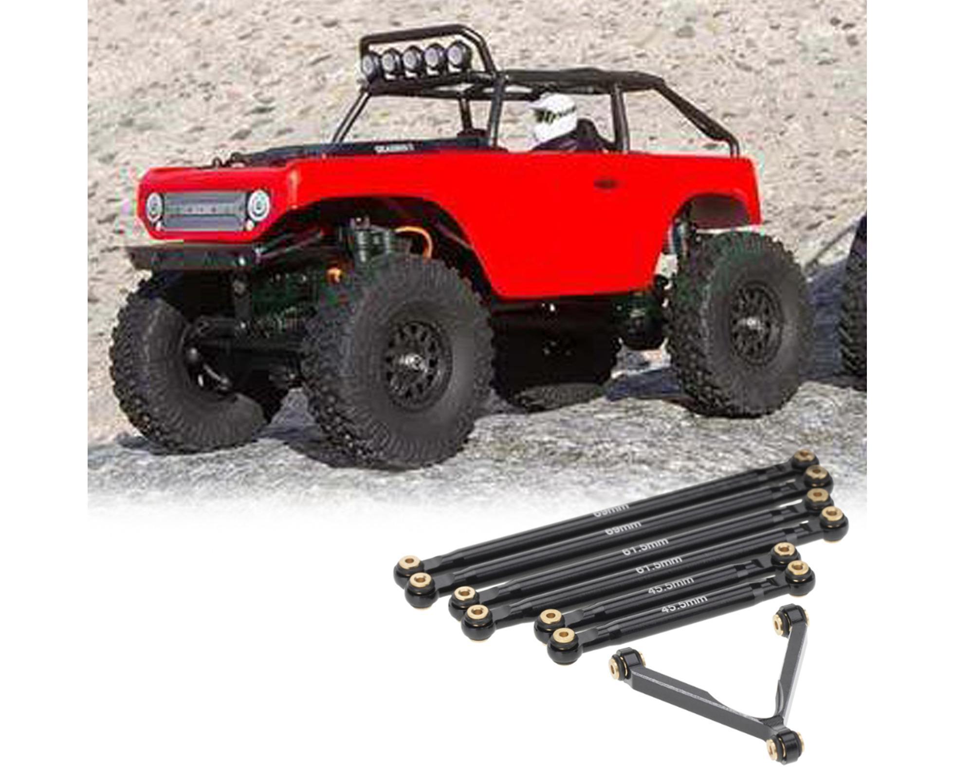 1 Set Tie Rod Kit Upgrade Replacement Black Perfect Matching Rod Link Linkage Kit for Axial SCX24 Accessories - Image 3